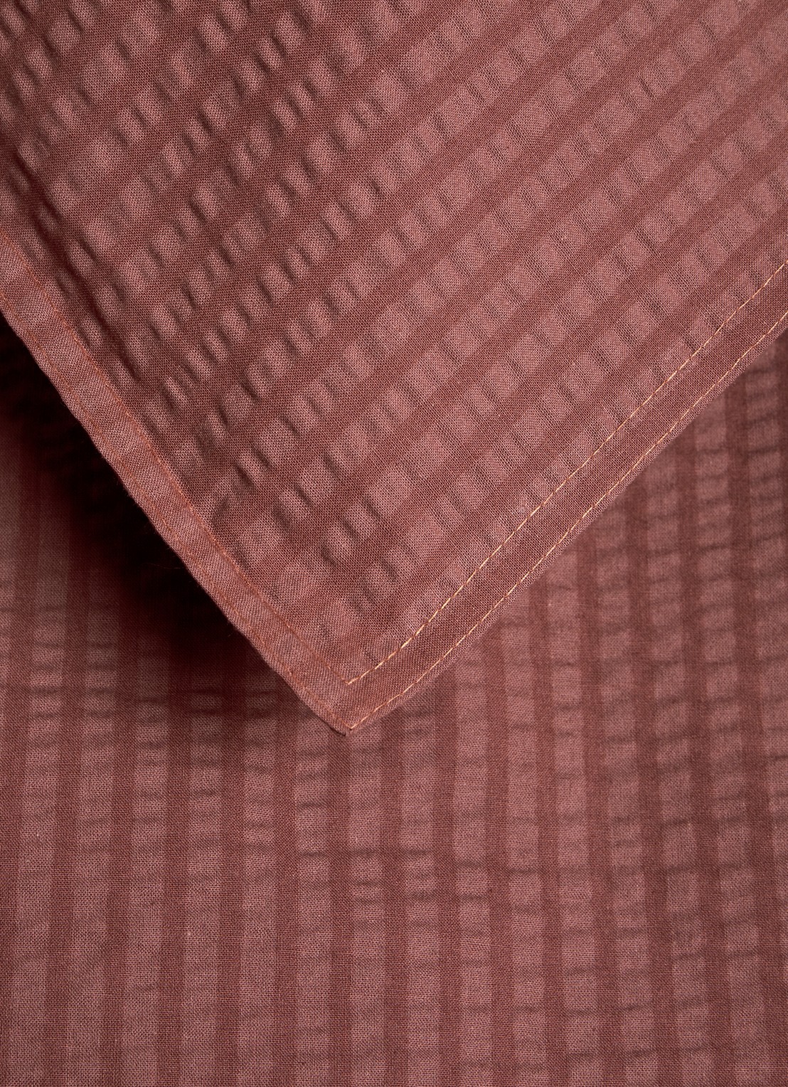 Crisp Sheets CRISP dekbedovertrekset van katoen - inclusief kussenslopen - detail 5 bordeauxrood
