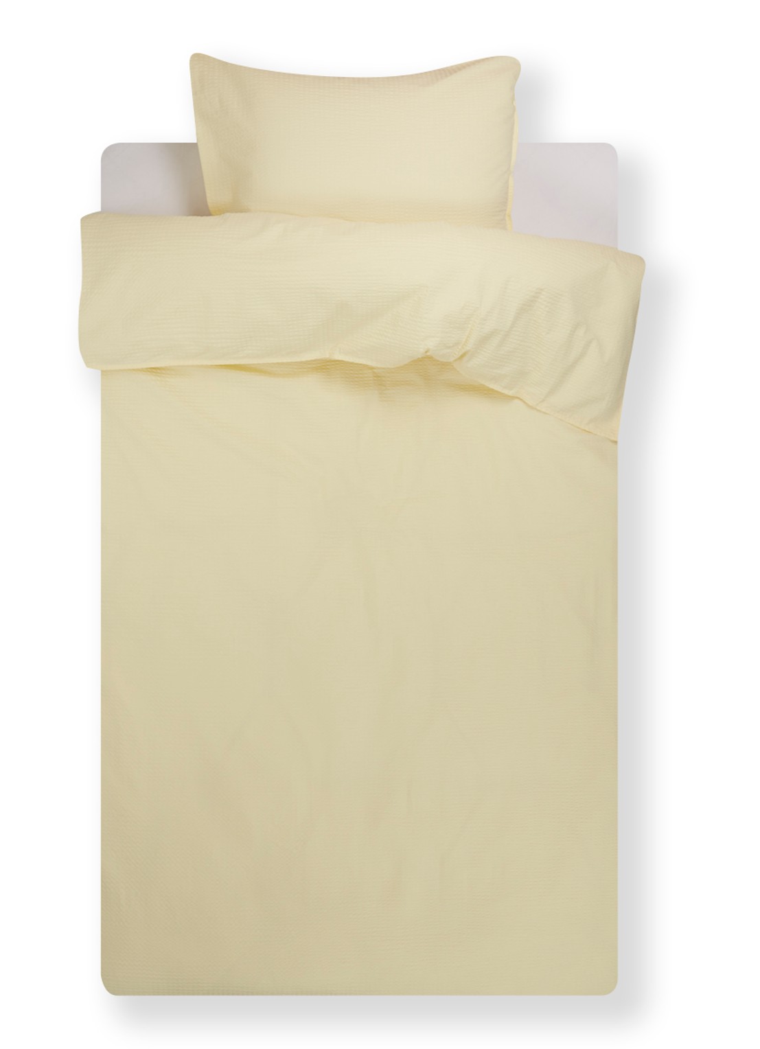 Crisp Sheets CRISP dekbedovertrekset van katoen - inclusief kussenslopen - voorkant 6 lichtgeel