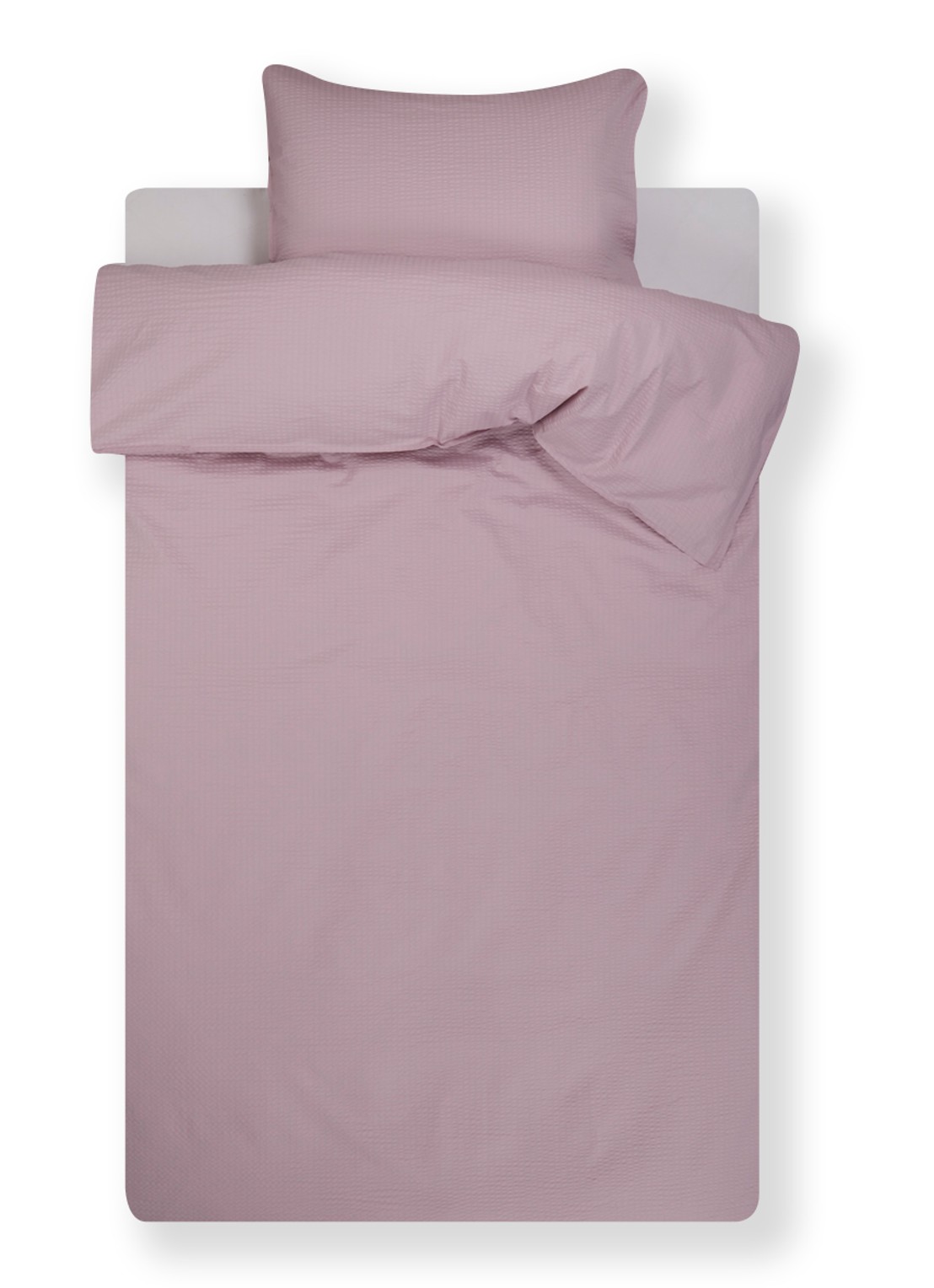 Crisp Sheets CRISP dekbedovertrekset van katoen - inclusief kussenslopen - voorkant oudroze