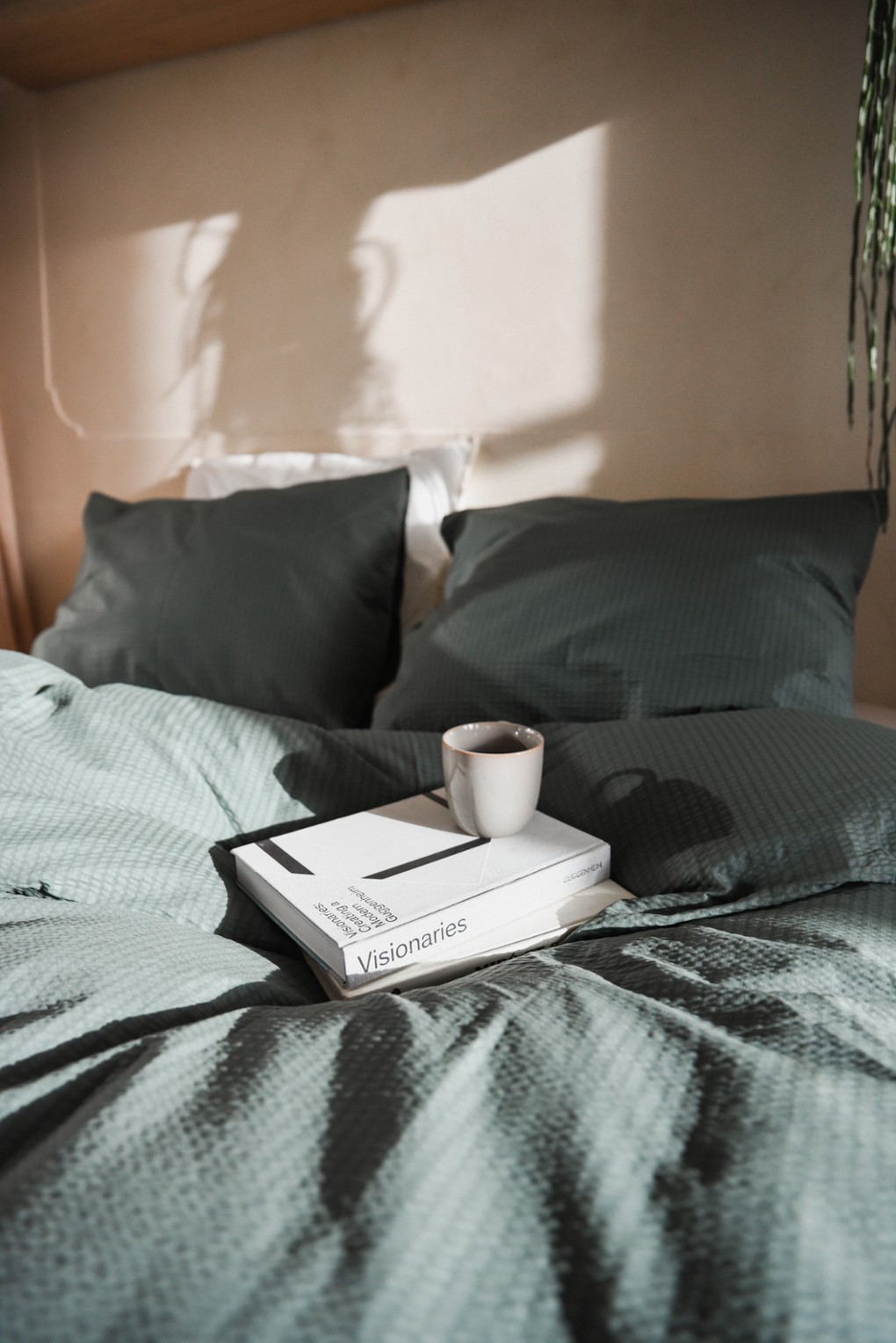 Crisp Sheets CRISP kussensloop van katoen in 2-pack - voorkant 4 legergroen