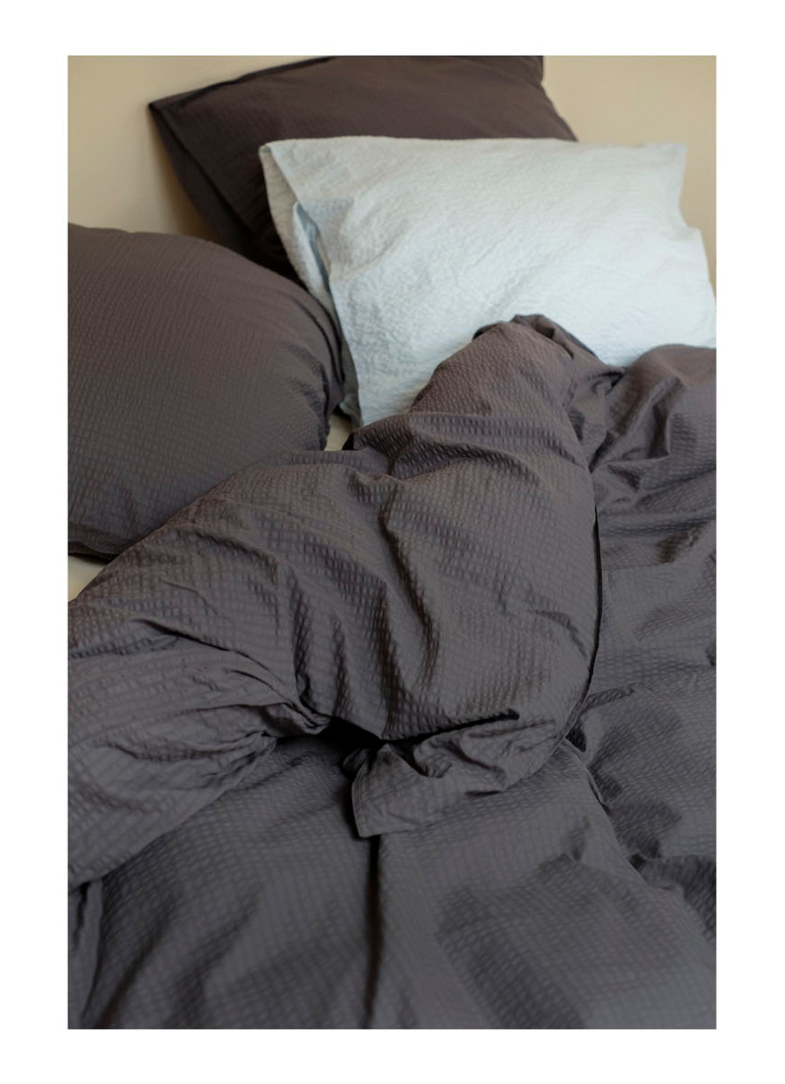 Crisp Sheets CRISP kussensloop van katoen in 2-pack - voorkant 2 antraciet