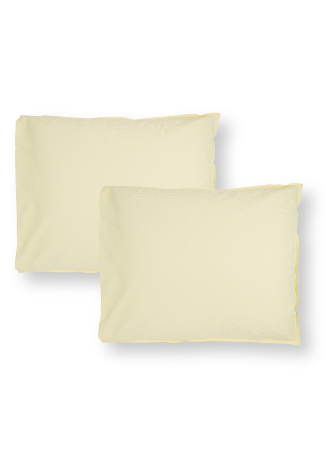 Crisp Sheets CRISP kussensloop van katoen in 2-pack - voorkant lichtgeel