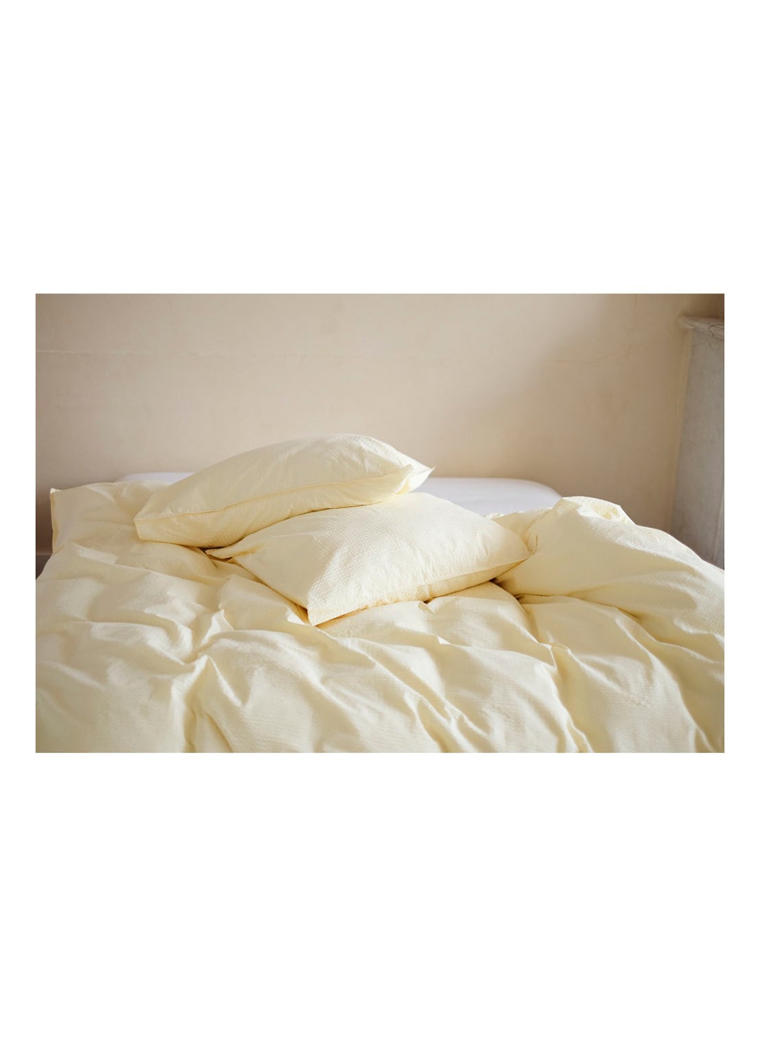 Crisp Sheets CRISP kussensloop van katoen in 2-pack - voorkant 2 lichtgeel