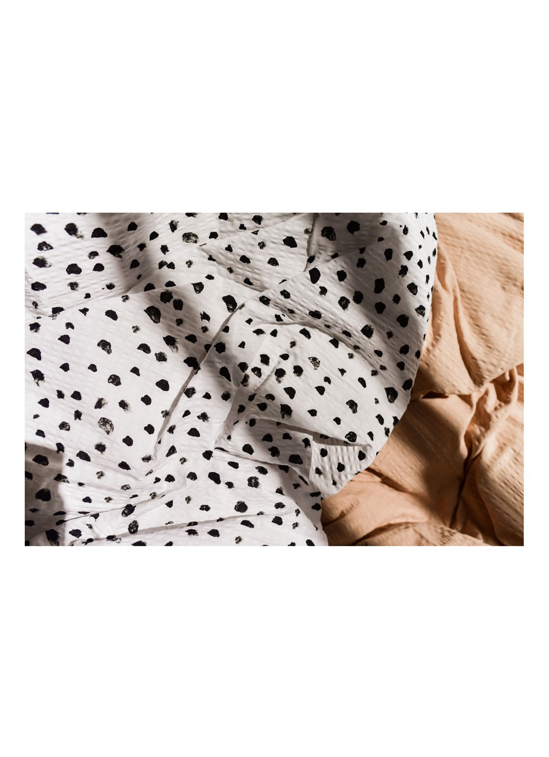 Crisp Sheets Dots dekbedovertrekset van katoen - inclusief kussenslopen - detail 5 wit