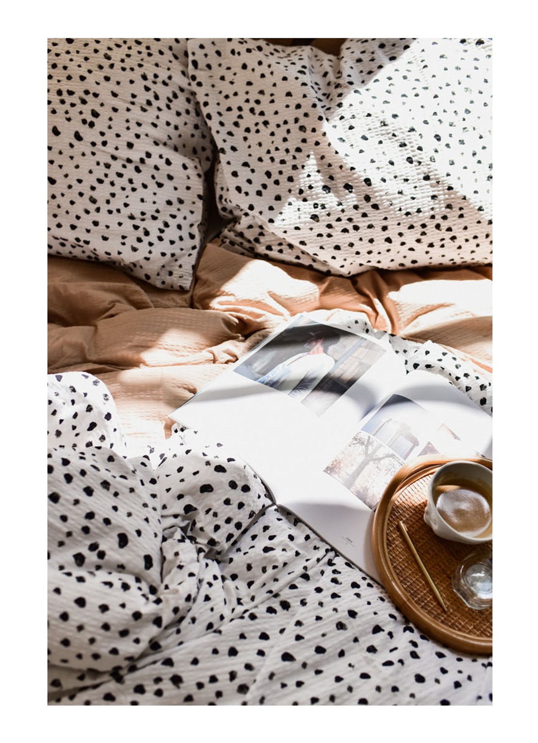 Crisp Sheets Dots dekbedovertrekset van katoen - inclusief kussenslopen - detail 6 wit