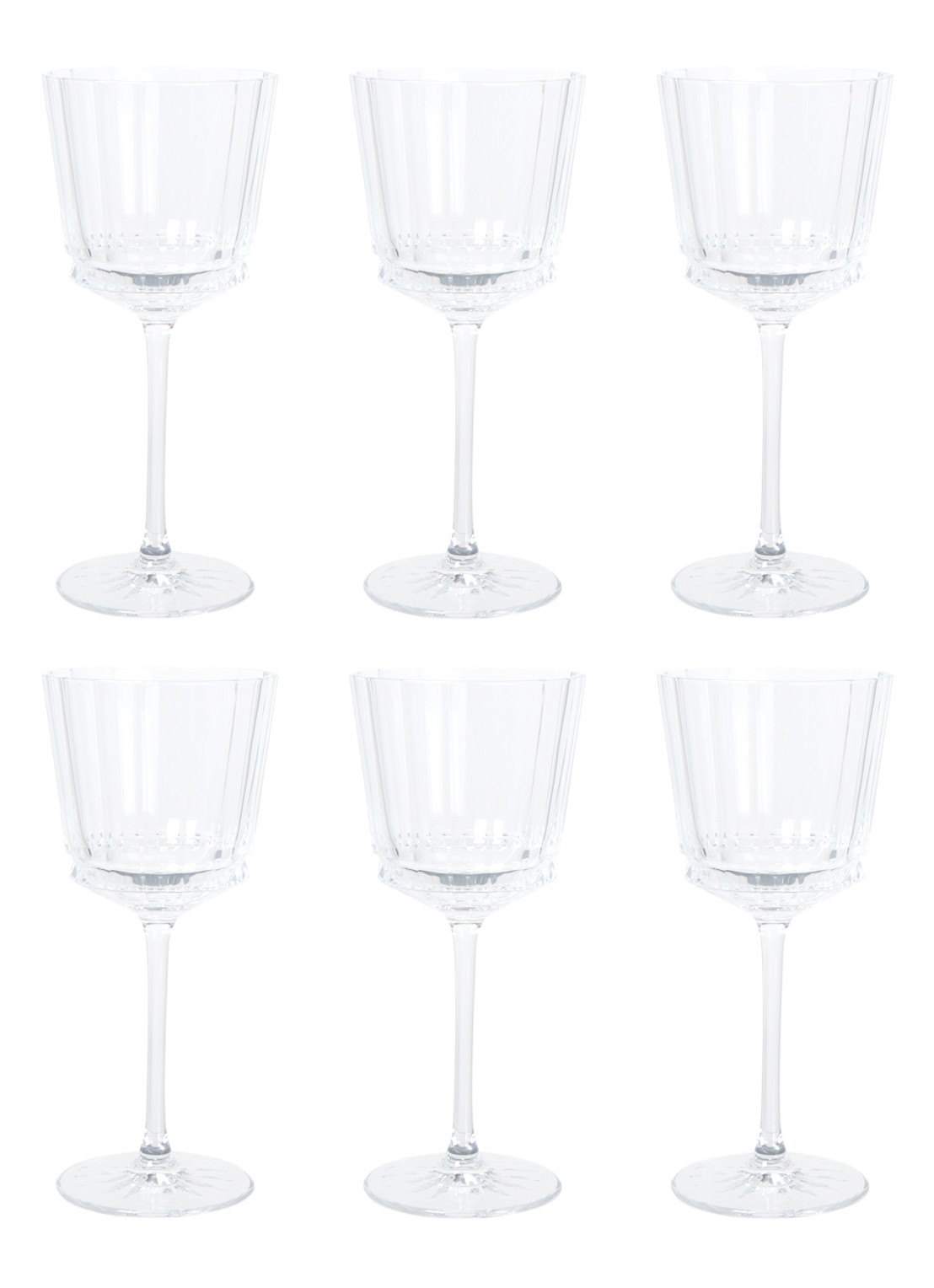 Cristal d'Arques Macassar wijnglas 35 cl set van 6 - voorkant 2 transparant