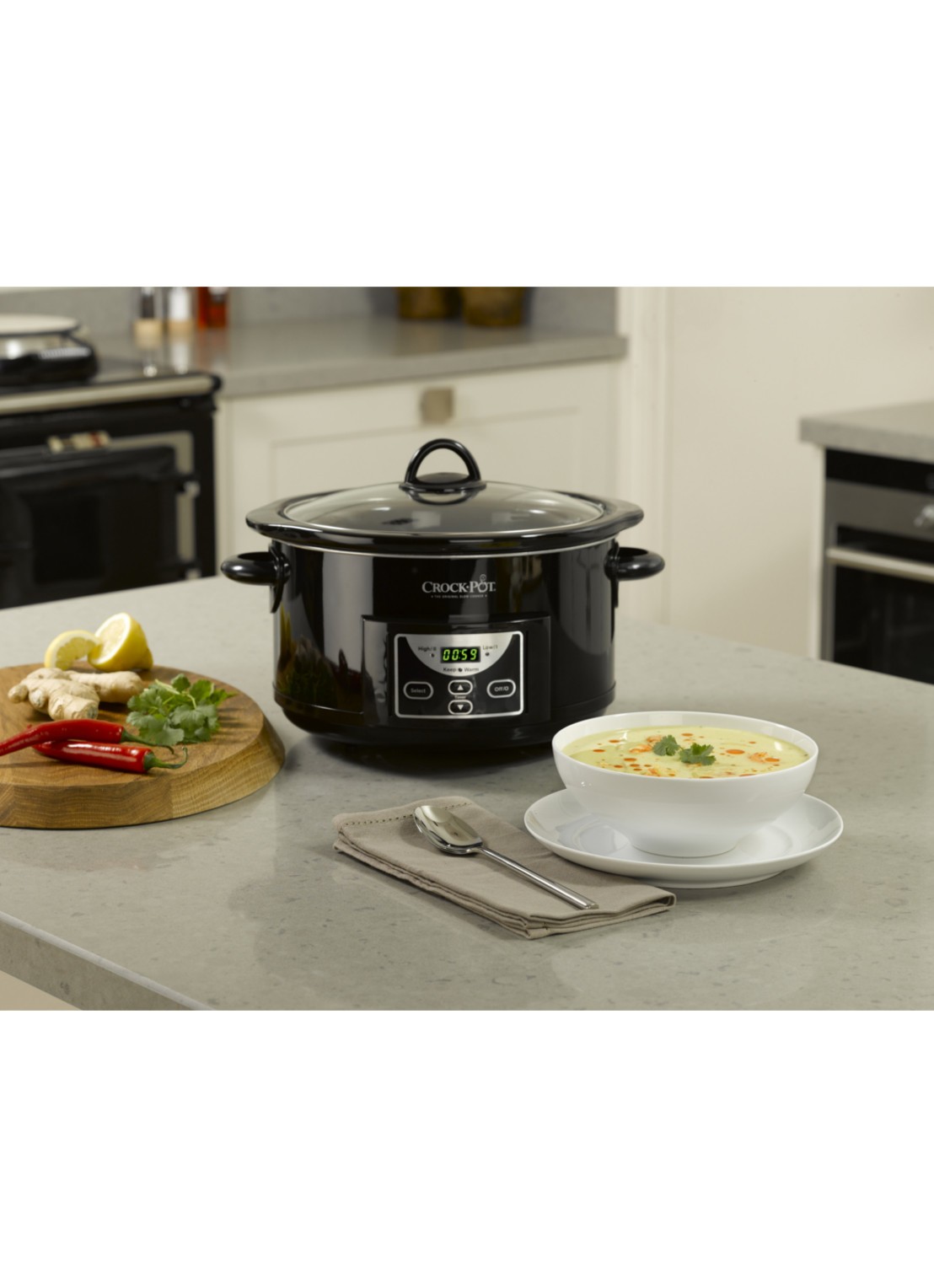 Crock-Pot Crock-Pot slowcooker 4,7 liter CR507 - voorkant 3 zwart