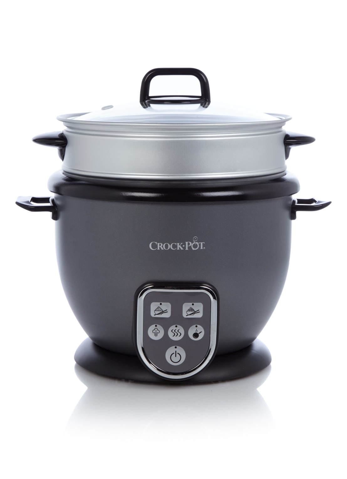 Crock-Pot Rijstkoker 1,8 liter CRR029 - voorkant antraciet