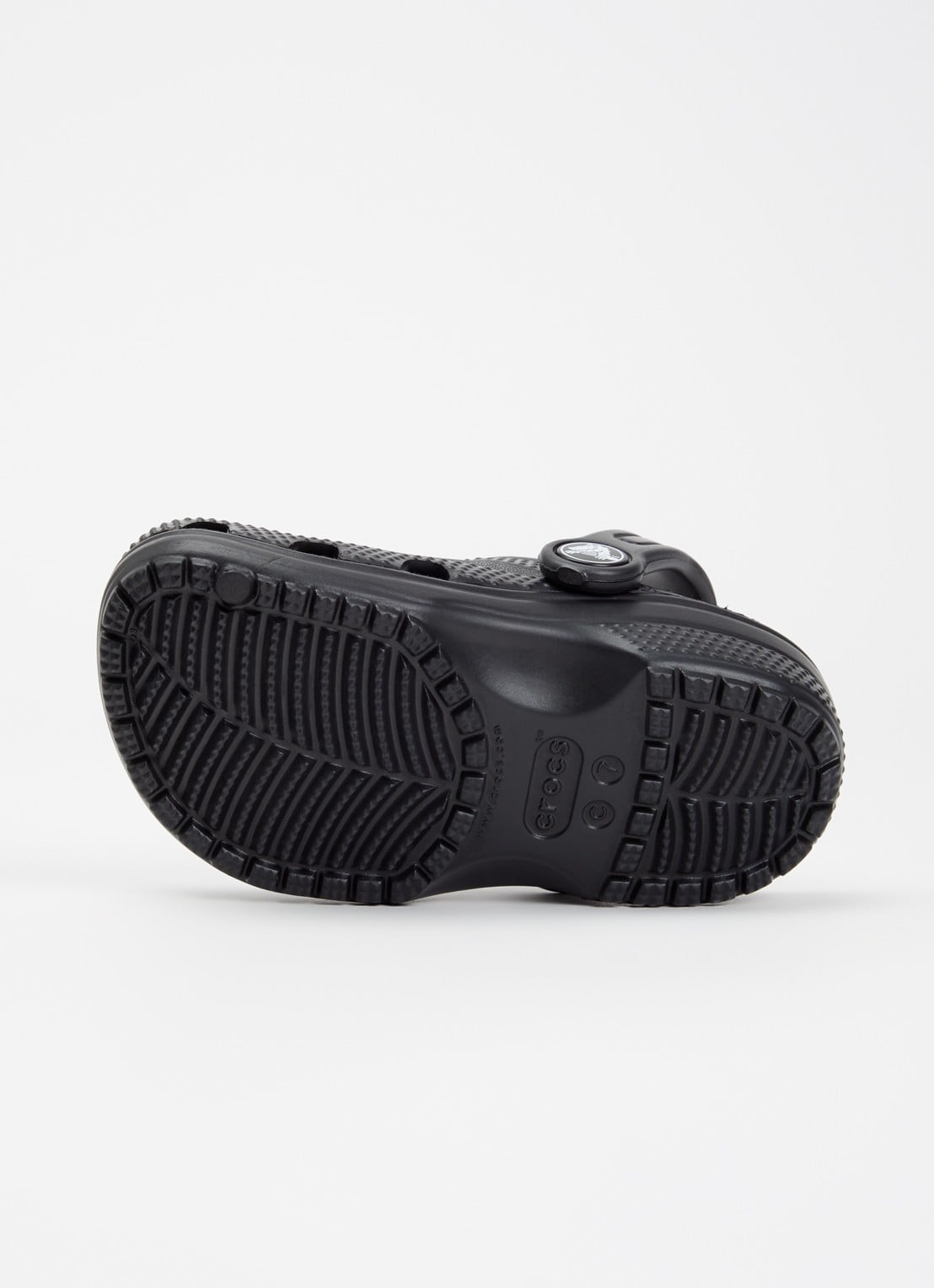 Crocs Classic Clog instapper met logo - detail 4 zwart