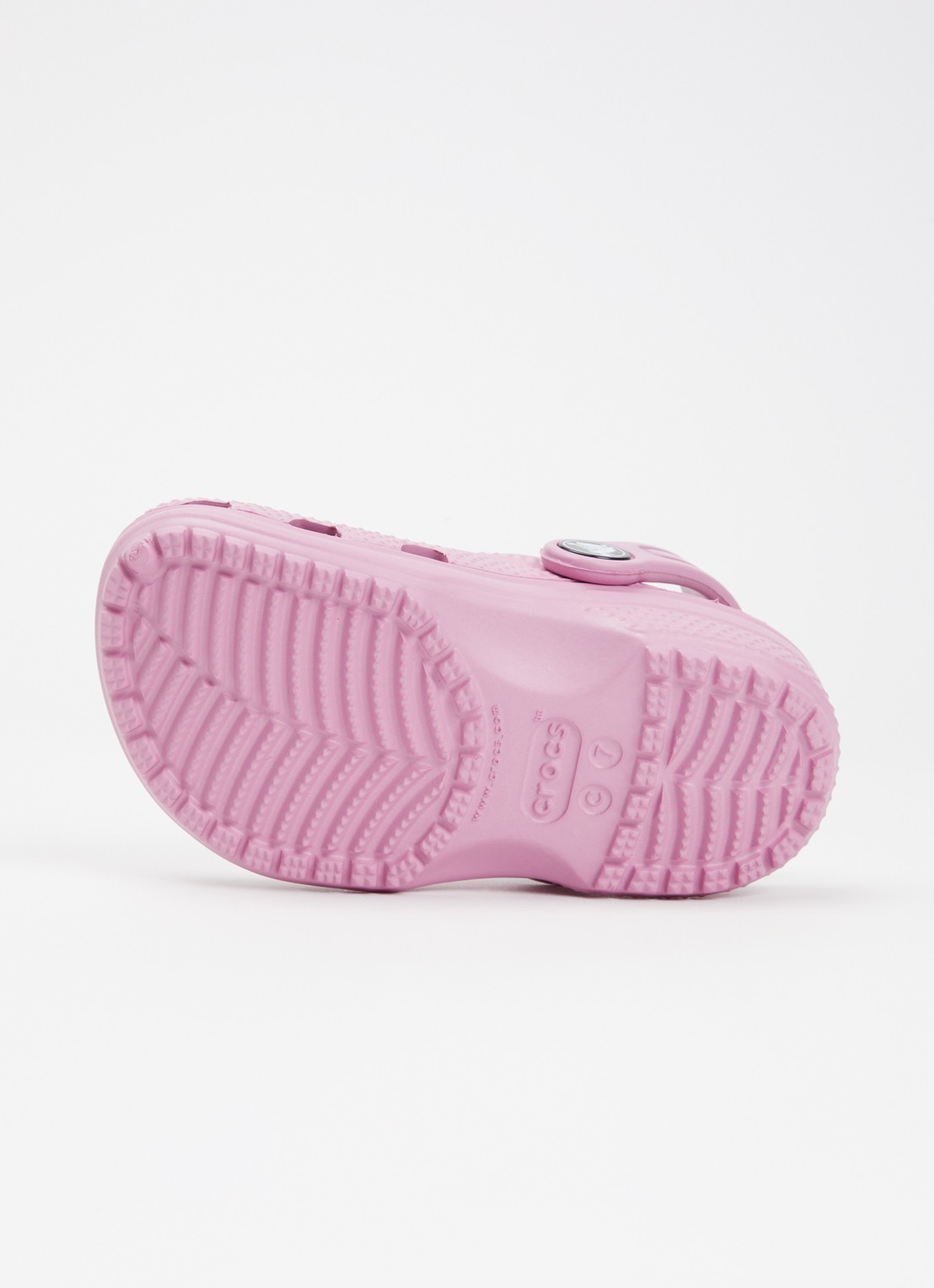 Crocs Classic Clog instapper met logo - detail 4 roze