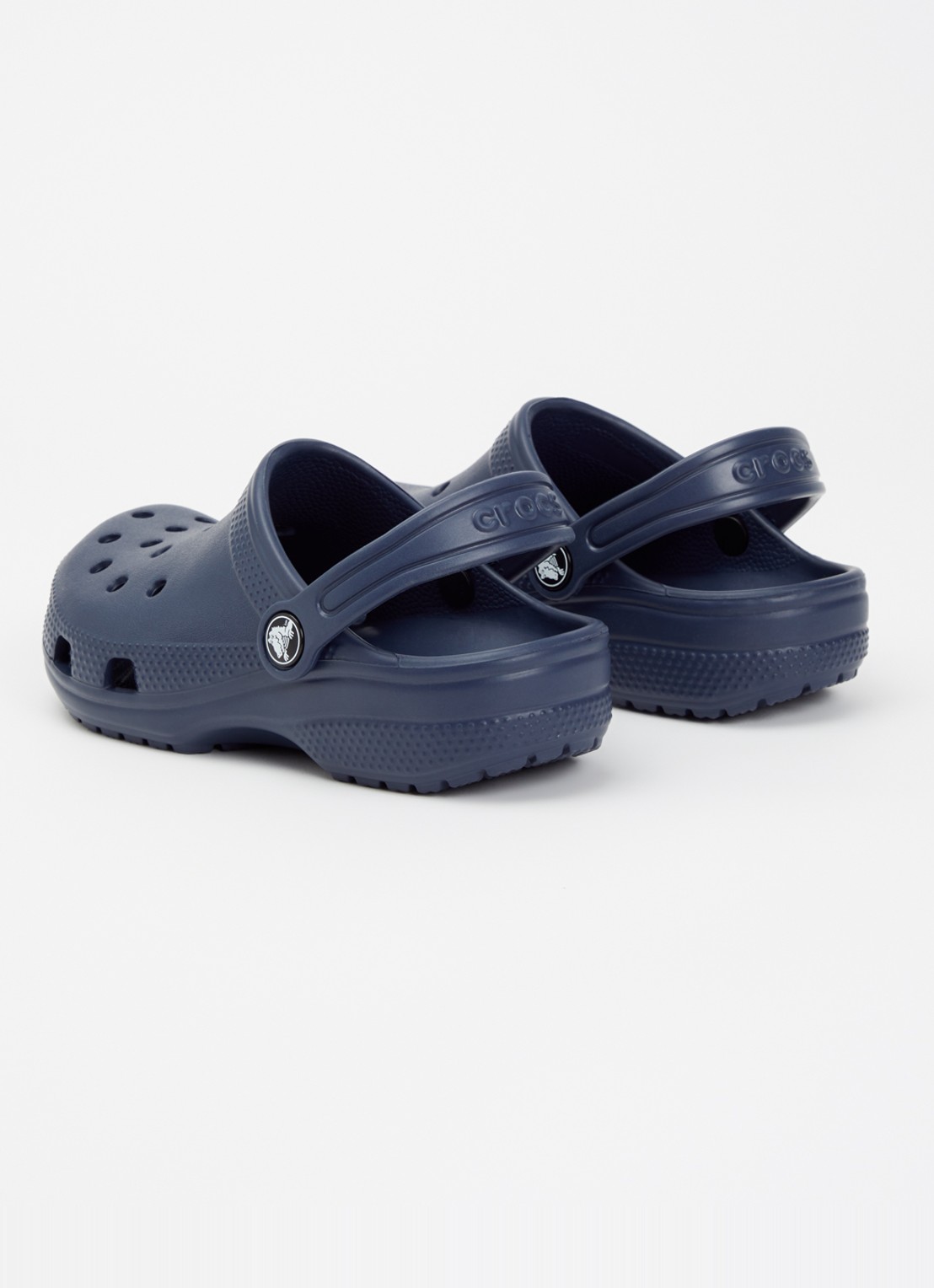 Crocs Classic Clog instapper met logo - achterkant 4 donkerblauw