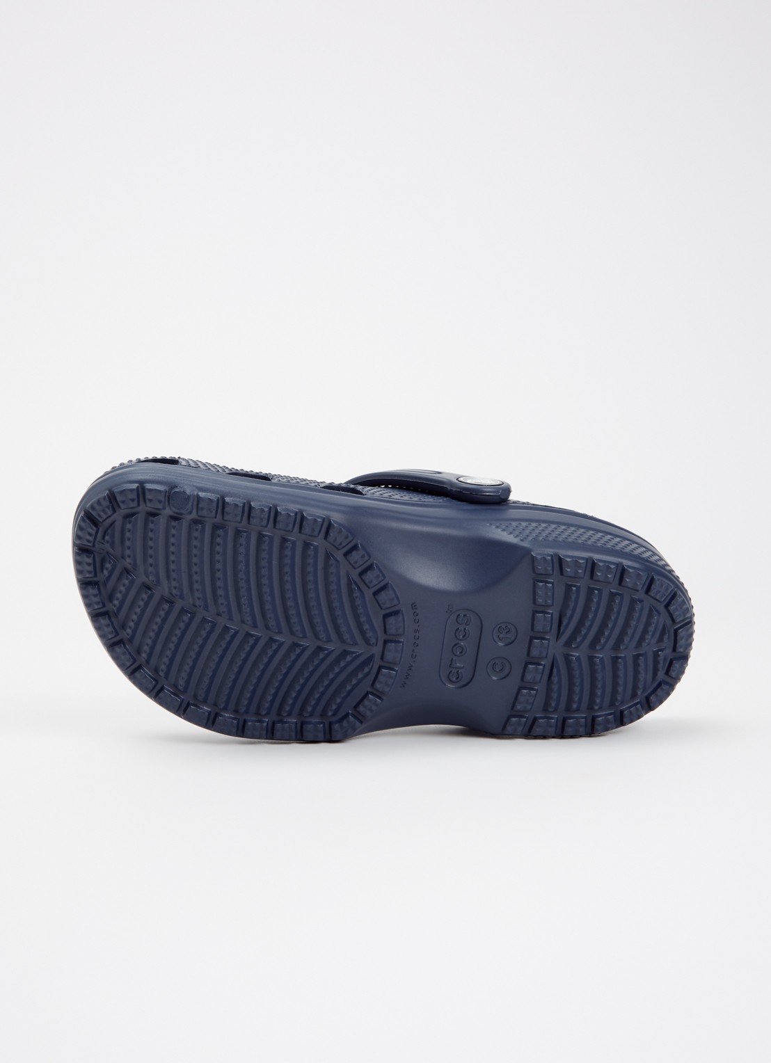 Crocs Classic Clog instapper met logo - detail 3 donkerblauw