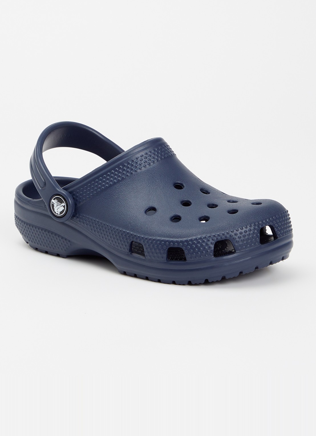 Crocs Classic Clog instapper met logo - voorkant donkerblauw