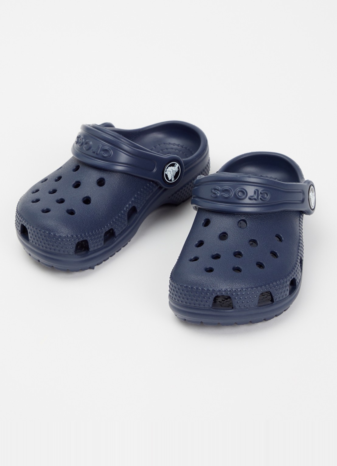 Crocs Classic Clog instapper met logo - voorkant 4 donkerblauw