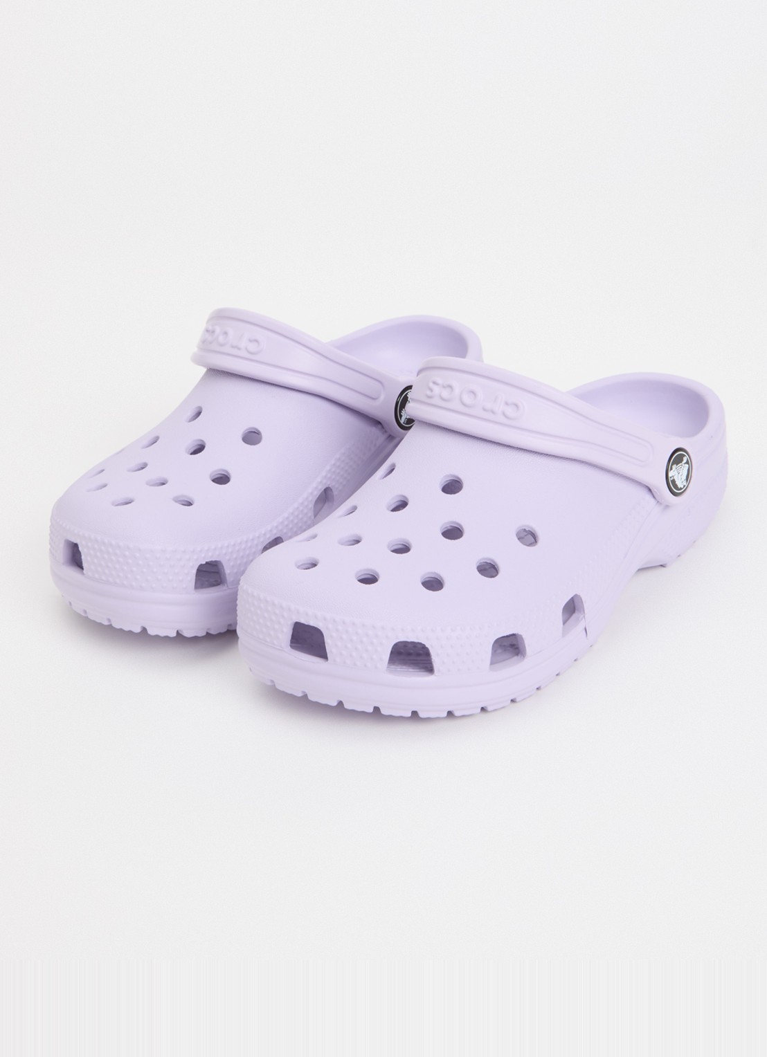 Crocs Classic Clog instapper met logo - voorkant 2 lavendel