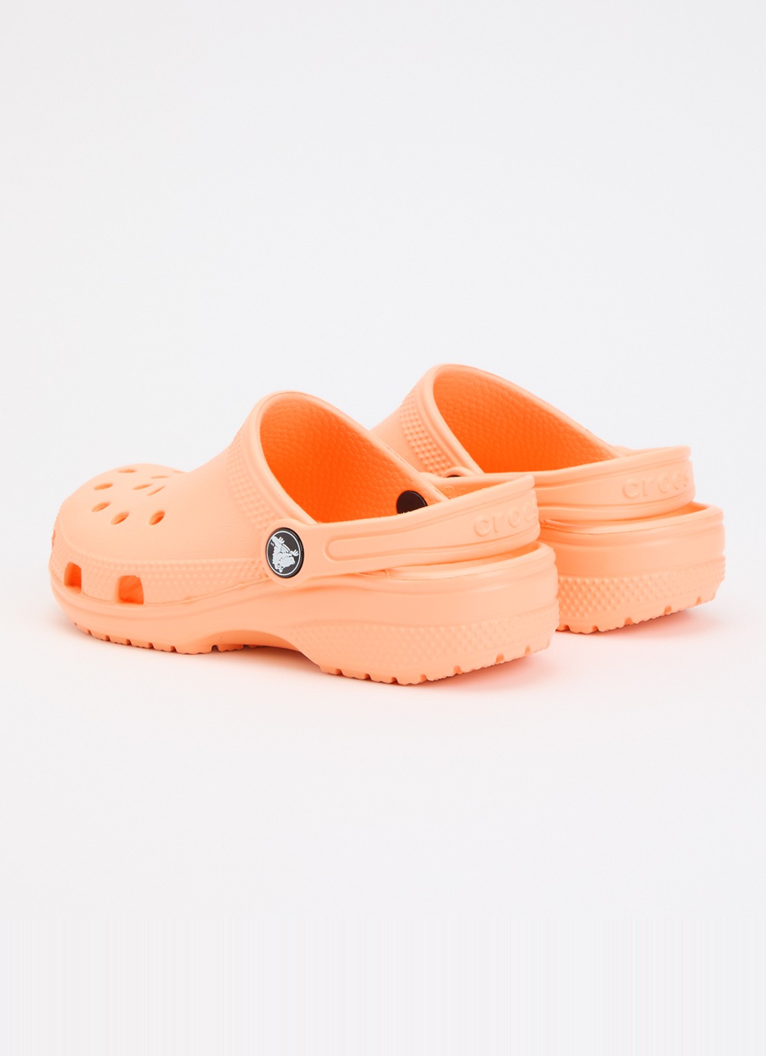 Crocs Classic Clog instapper met logo - achterkant 4 oranje