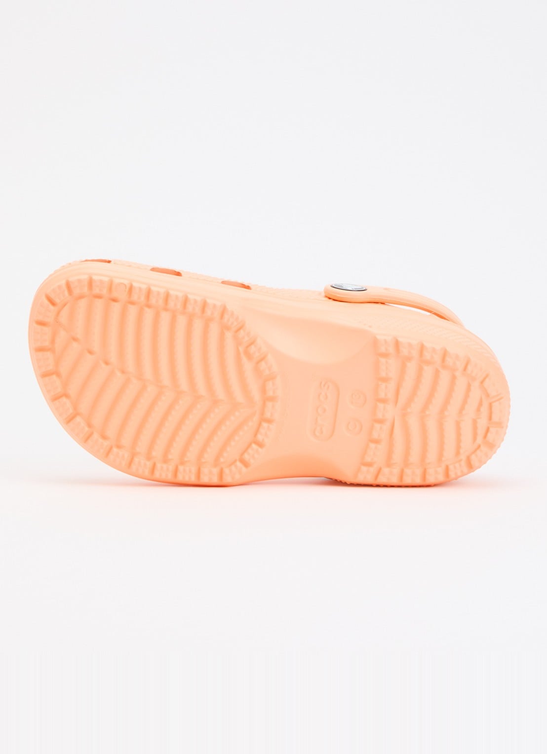 Crocs Classic Clog instapper met logo - detail 3 oranje