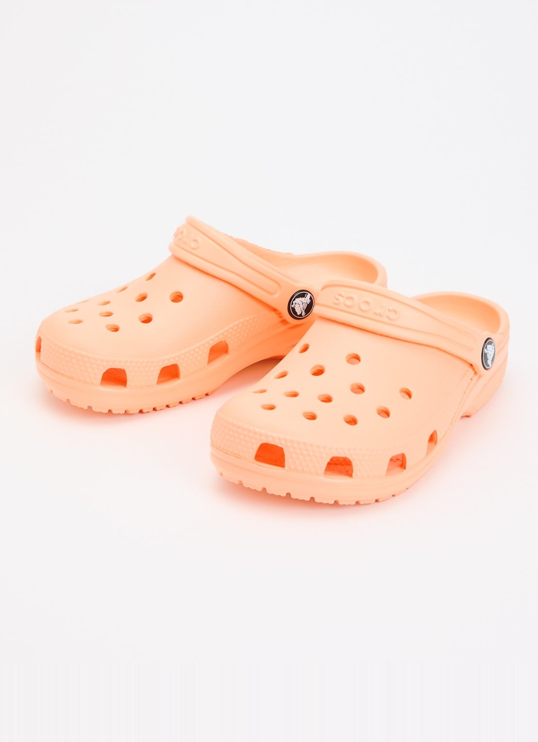 Crocs Classic Clog instapper met logo - voorkant 2 oranje