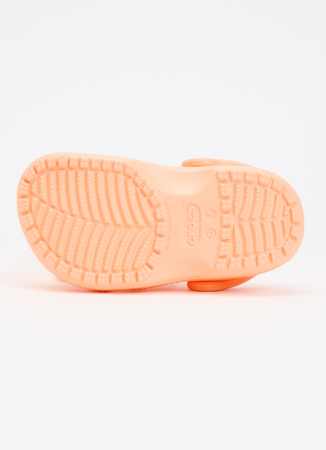 Crocs Classic Clog instapper met logo - detail 4 oranje