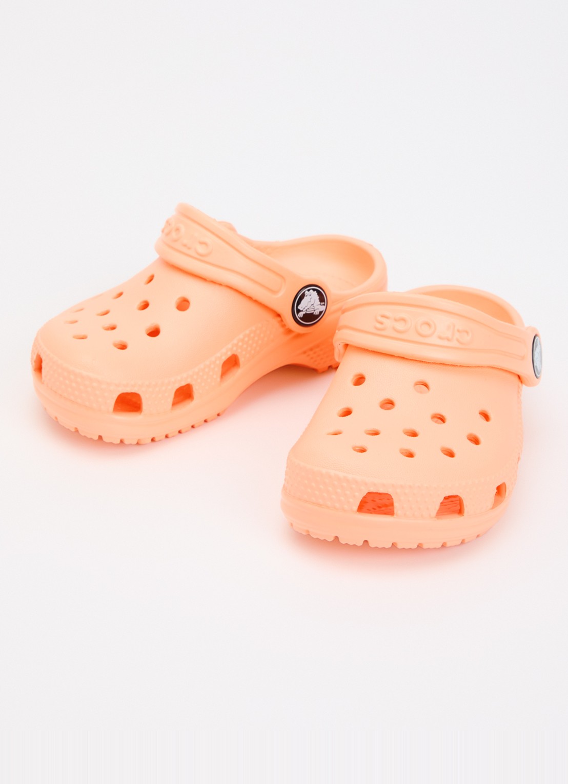 Crocs Classic Clog instapper met logo - voorkant 3 oranje
