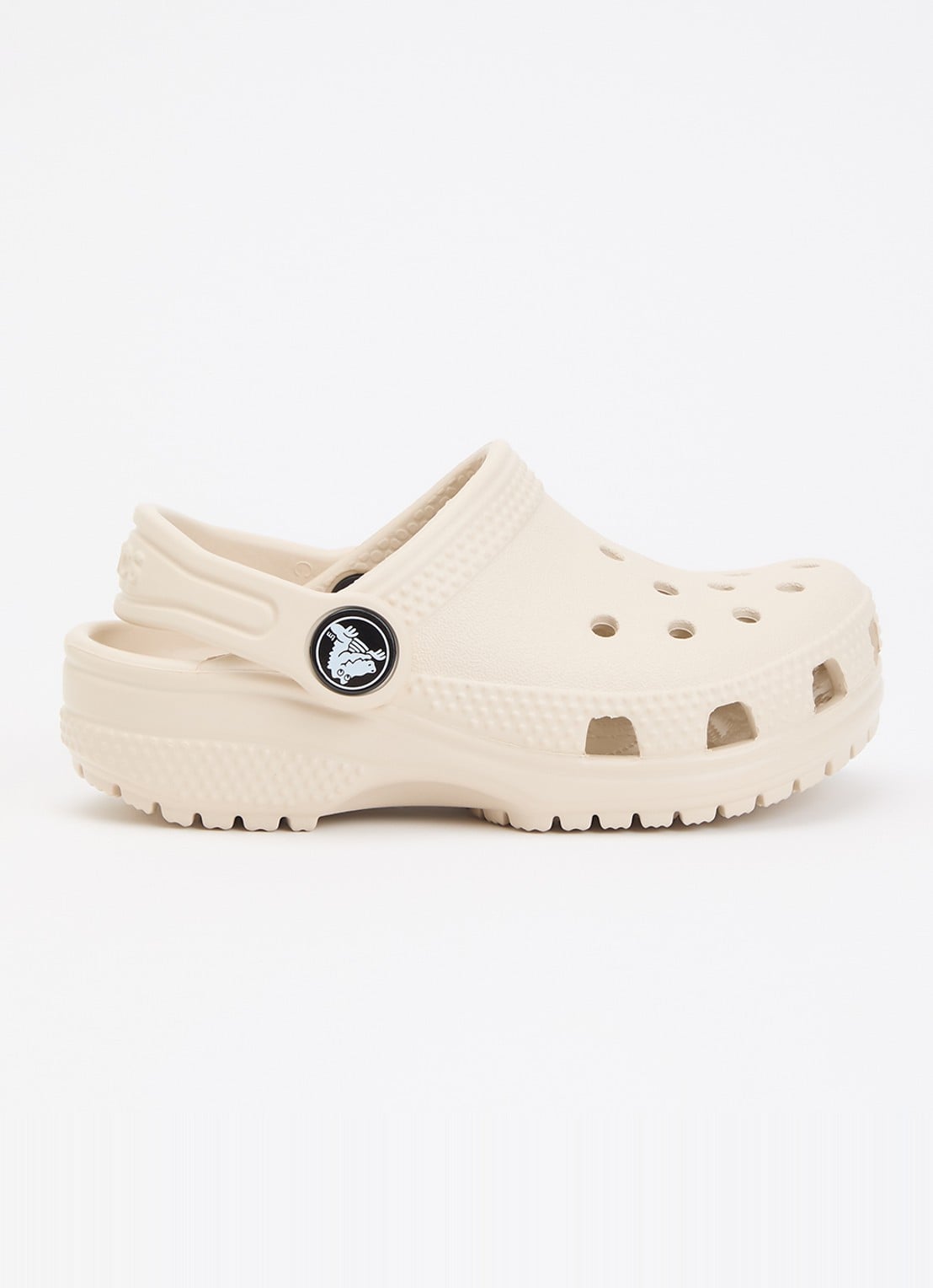 Crocs Classic Clog instapper met logo  - voorkant 2 taupe