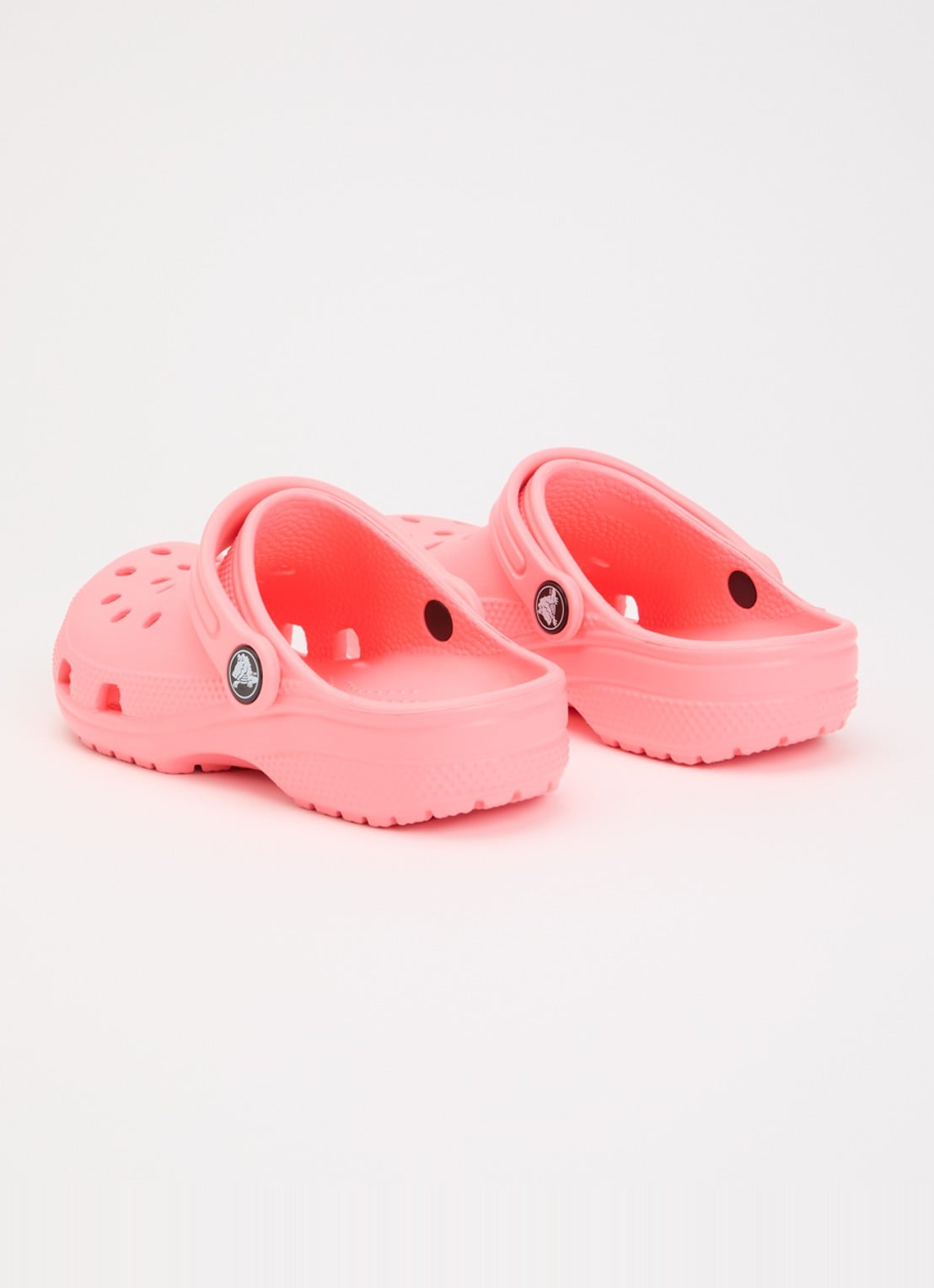 Crocs Classic clog instapper met logo  - achterkant 4 roze