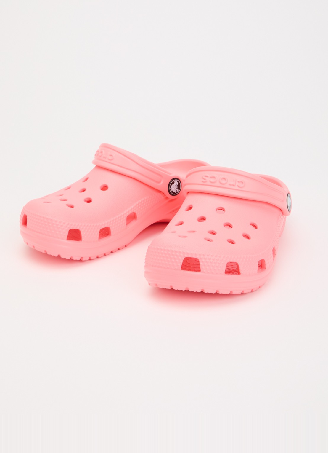 Crocs Classic clog instapper met logo  - detail 2 roze