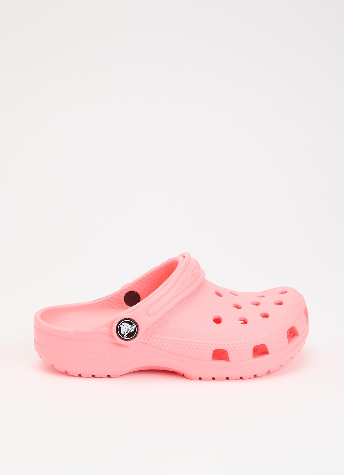 Crocs Classic clog instapper met logo  - voorkant roze