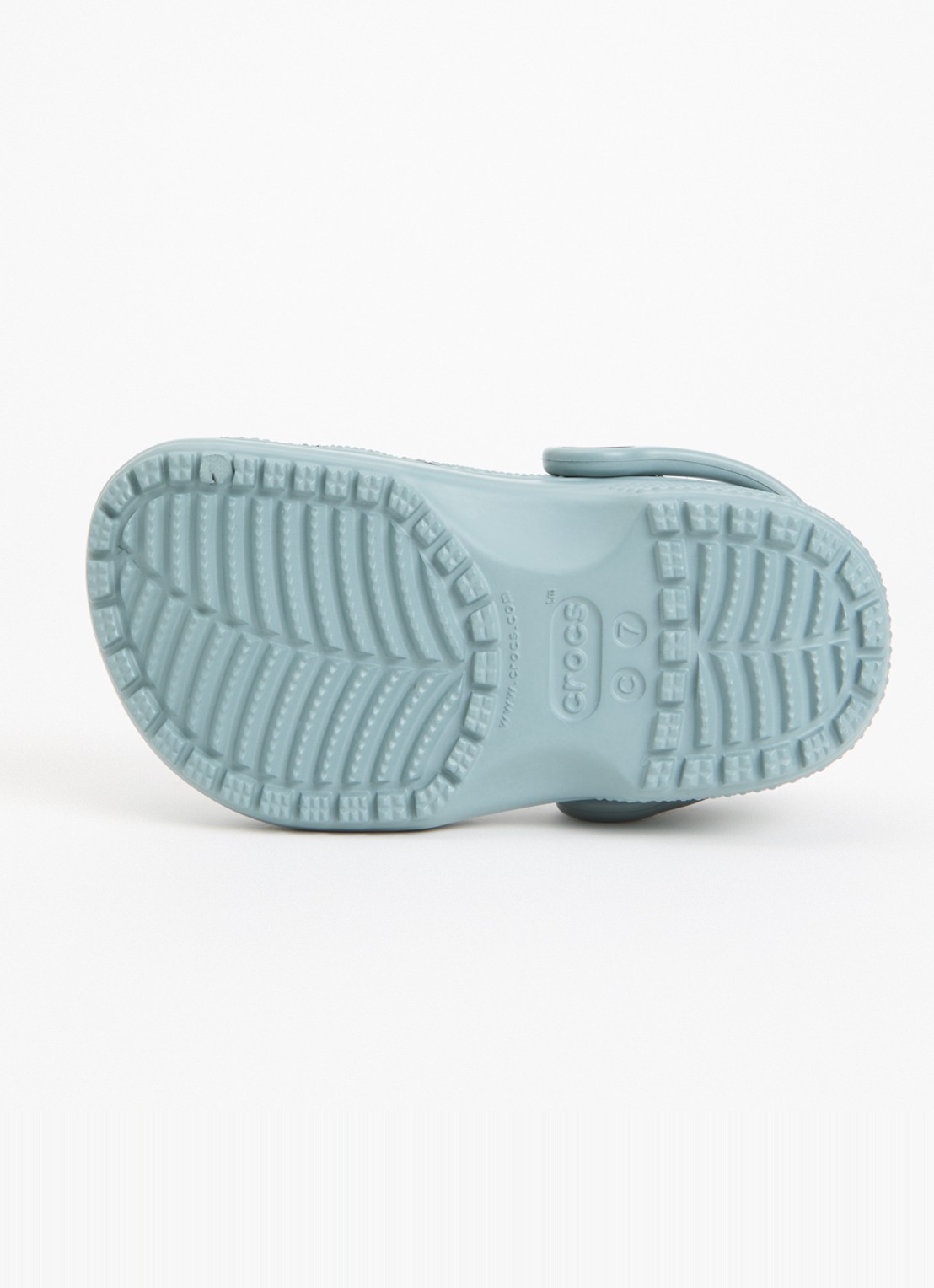 Crocs Classic Clog instapper met logo - detail zeegroen