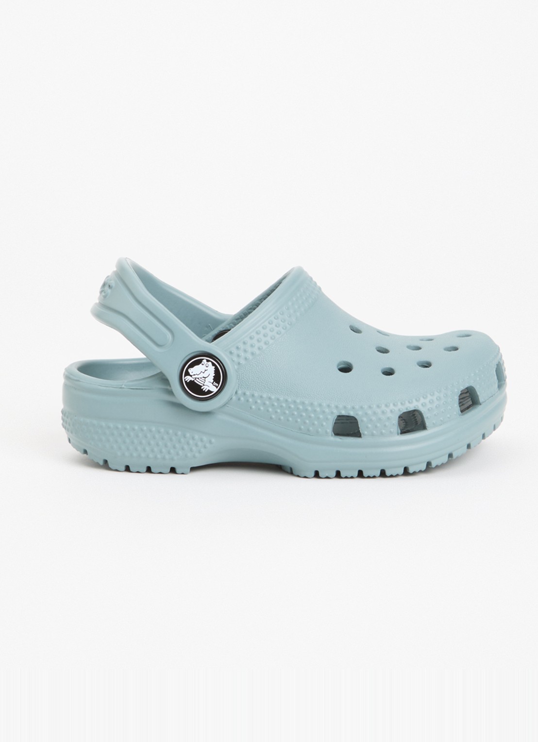 Crocs Classic Clog instapper met logo - voorkant 3 zeegroen