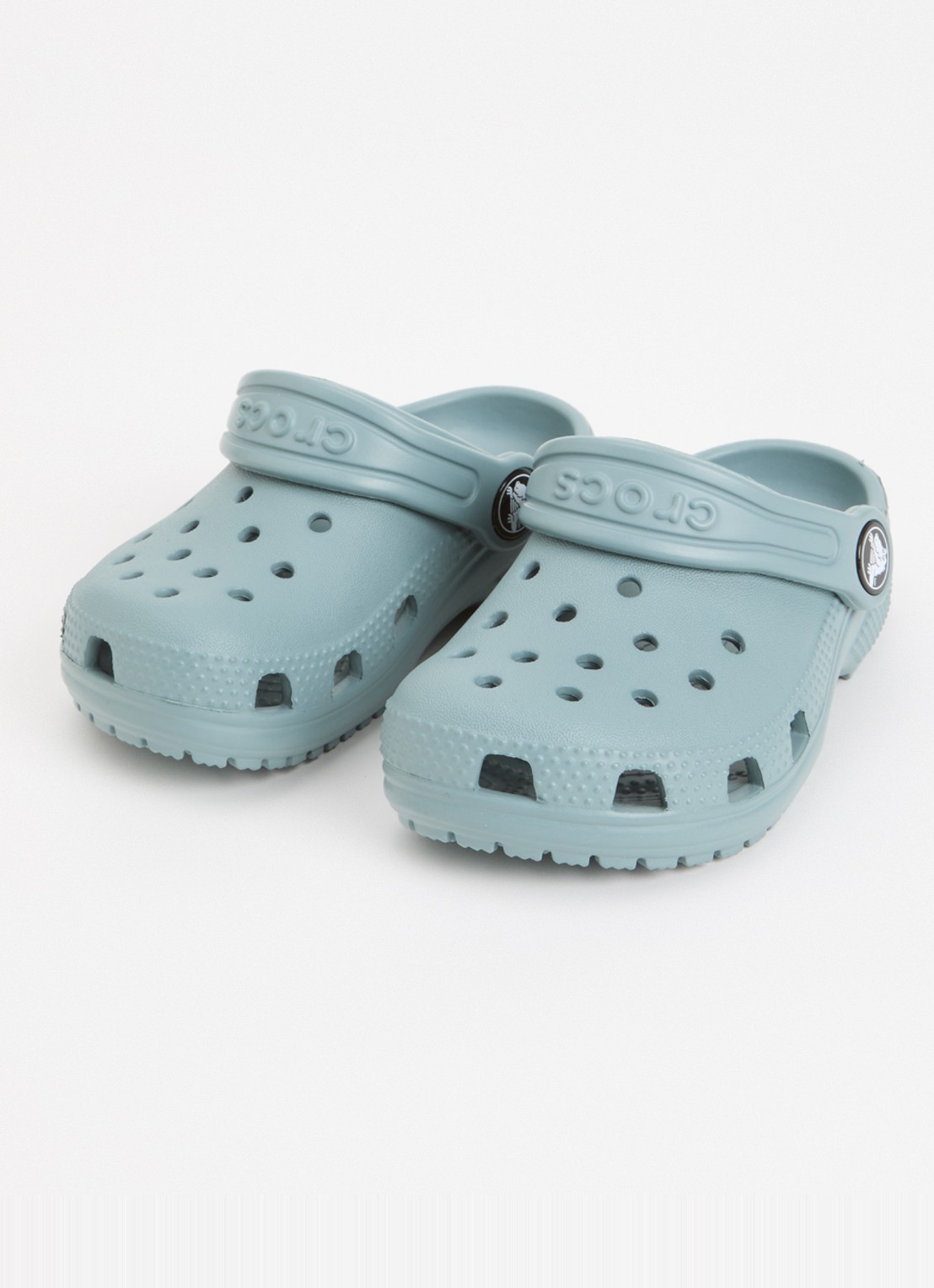 Crocs Classic Clog instapper met logo - voorkant 4 zeegroen
