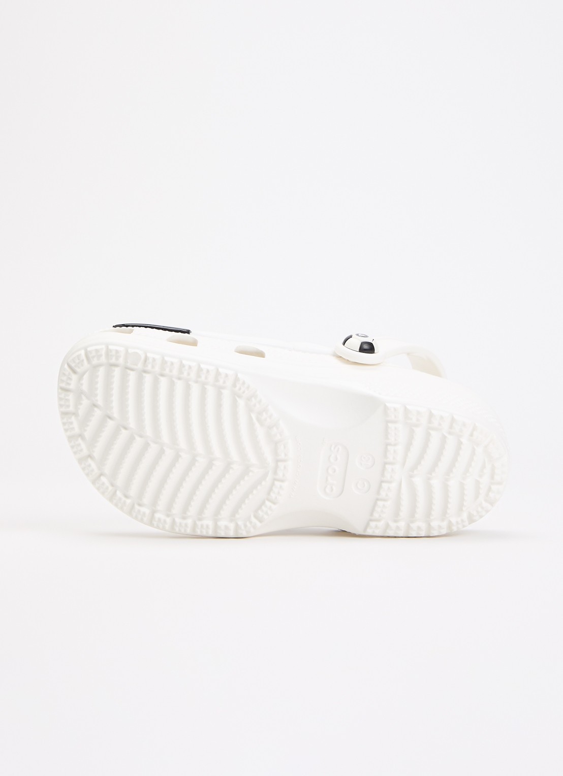 Crocs Classic Clog instapper met logo - detail 4 blauw