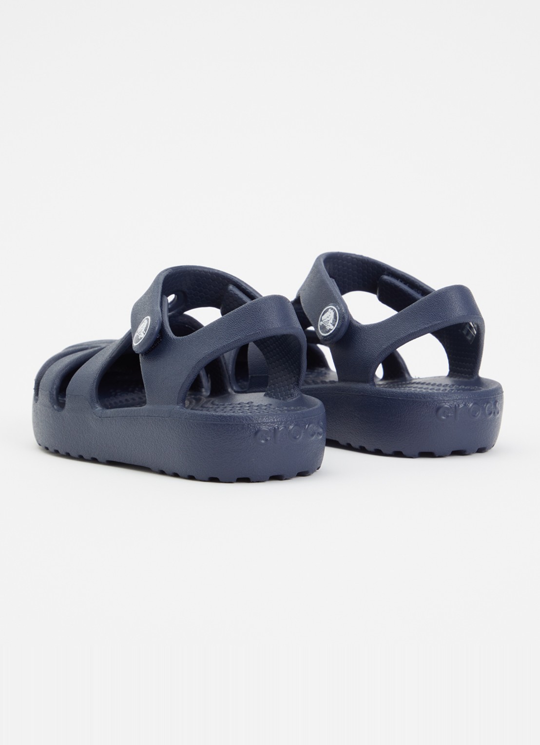 Crocs Classic Fisherman sandaal - achterkant 4 donkerblauw