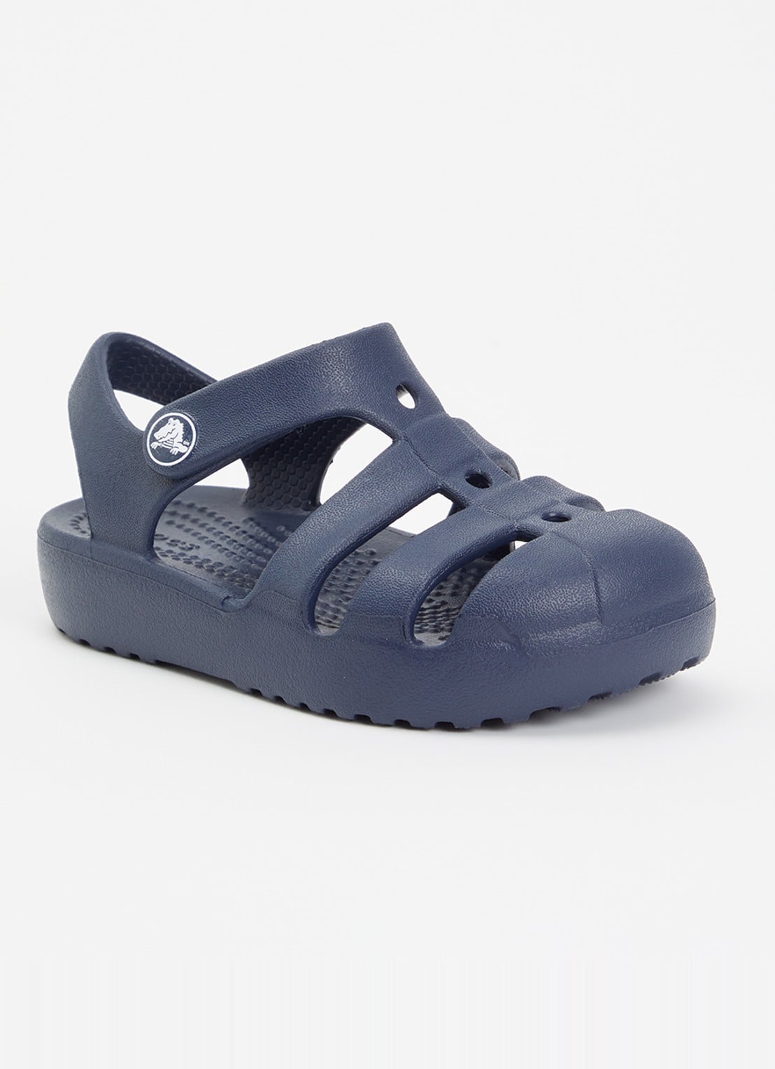 Crocs Classic Fisherman sandaal - voorkant 2 donkerblauw
