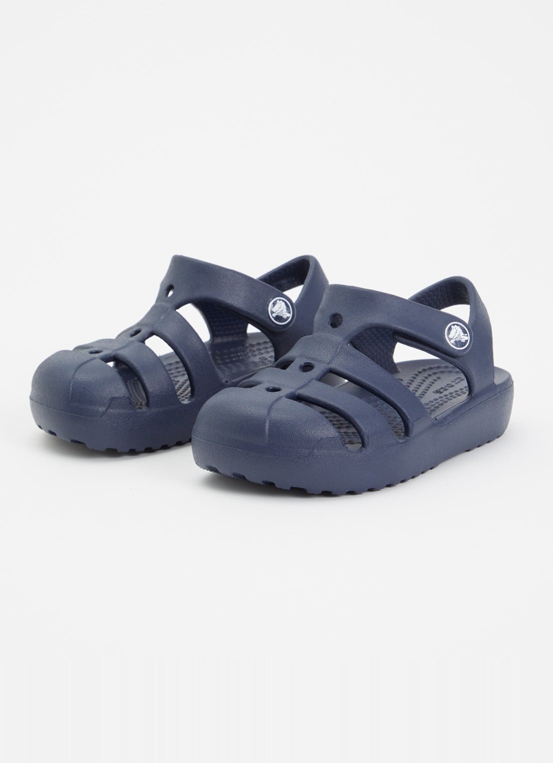 Crocs Classic Fisherman sandaal - voorkant 3 donkerblauw