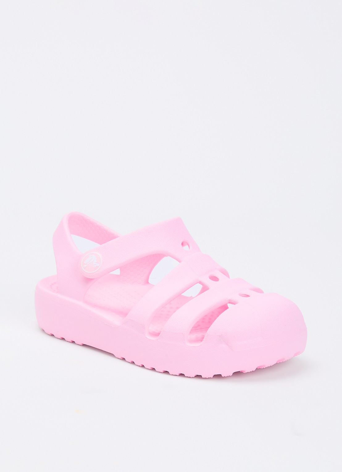 Crocs Classic Fisherman sandaal - voorkant 3 roze
