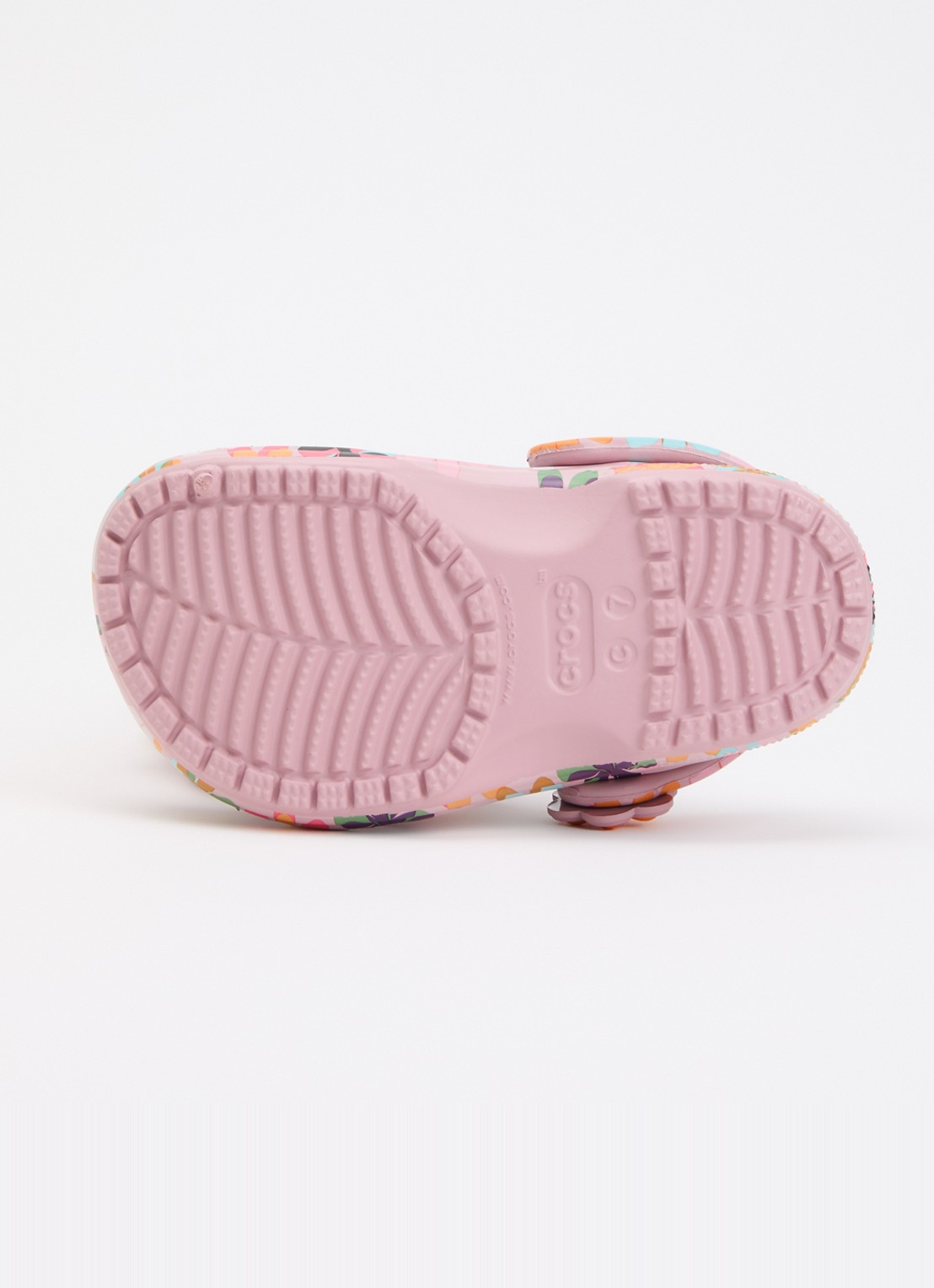 Crocs Classic Graphic Clog instapper met bloemenprint - detail 4 roze