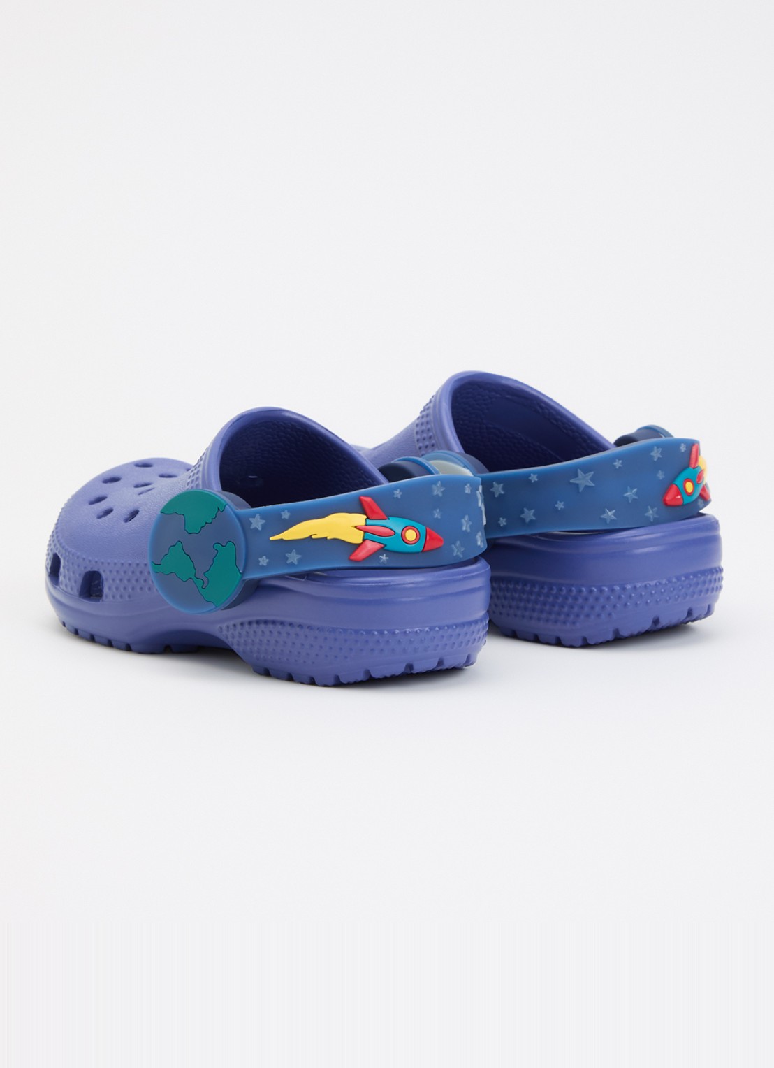 Crocs Classic Imagination Light instapper  - achterkant 3 donkerblauw