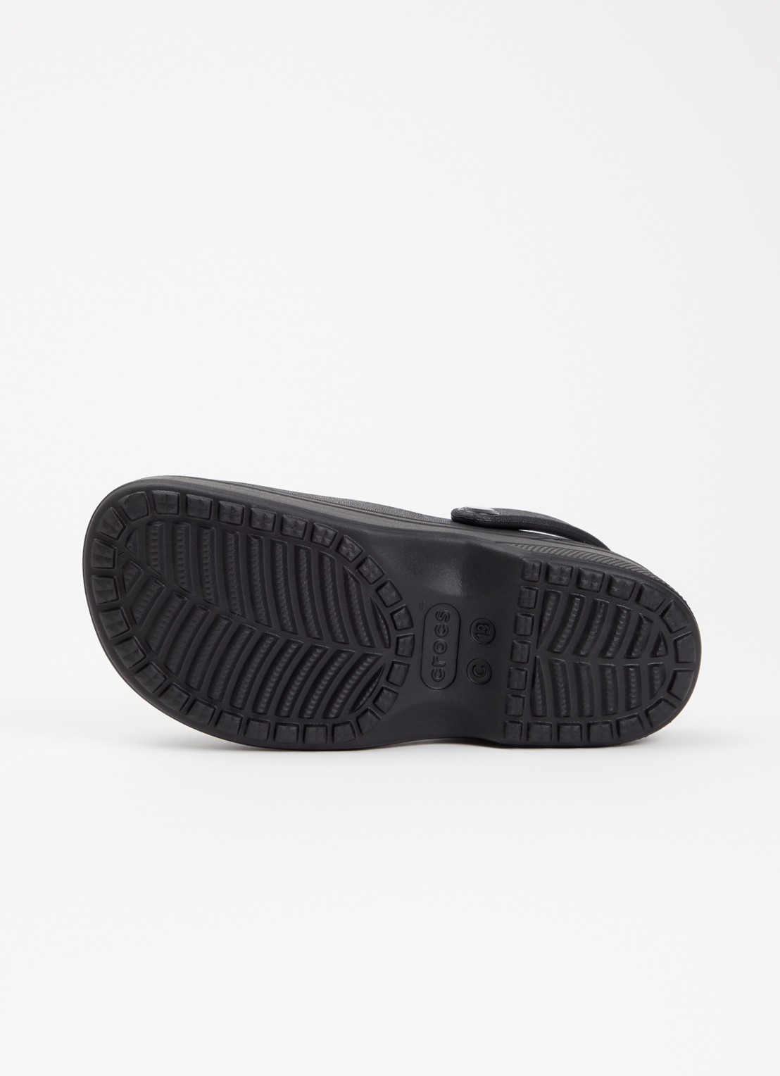 Crocs Classic Mary Jane instapper met logo - detail 4 zwart