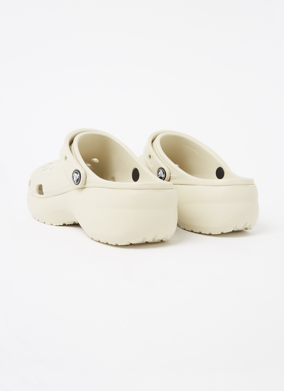 Crocs Classic Platform instapper - detail 2 ivoor