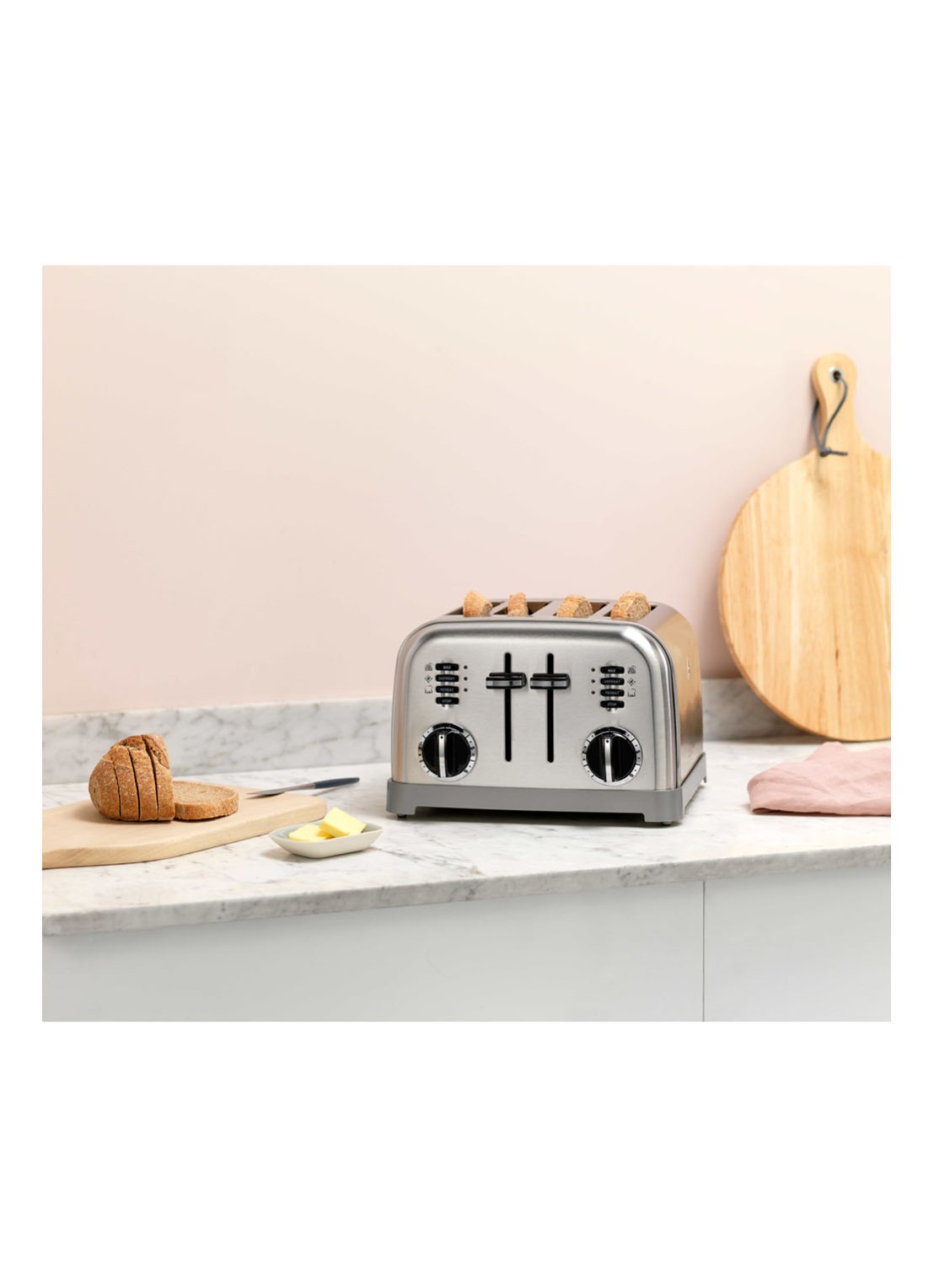 Cuisinart Broodrooster 4-slots - voorkant 2 zilver