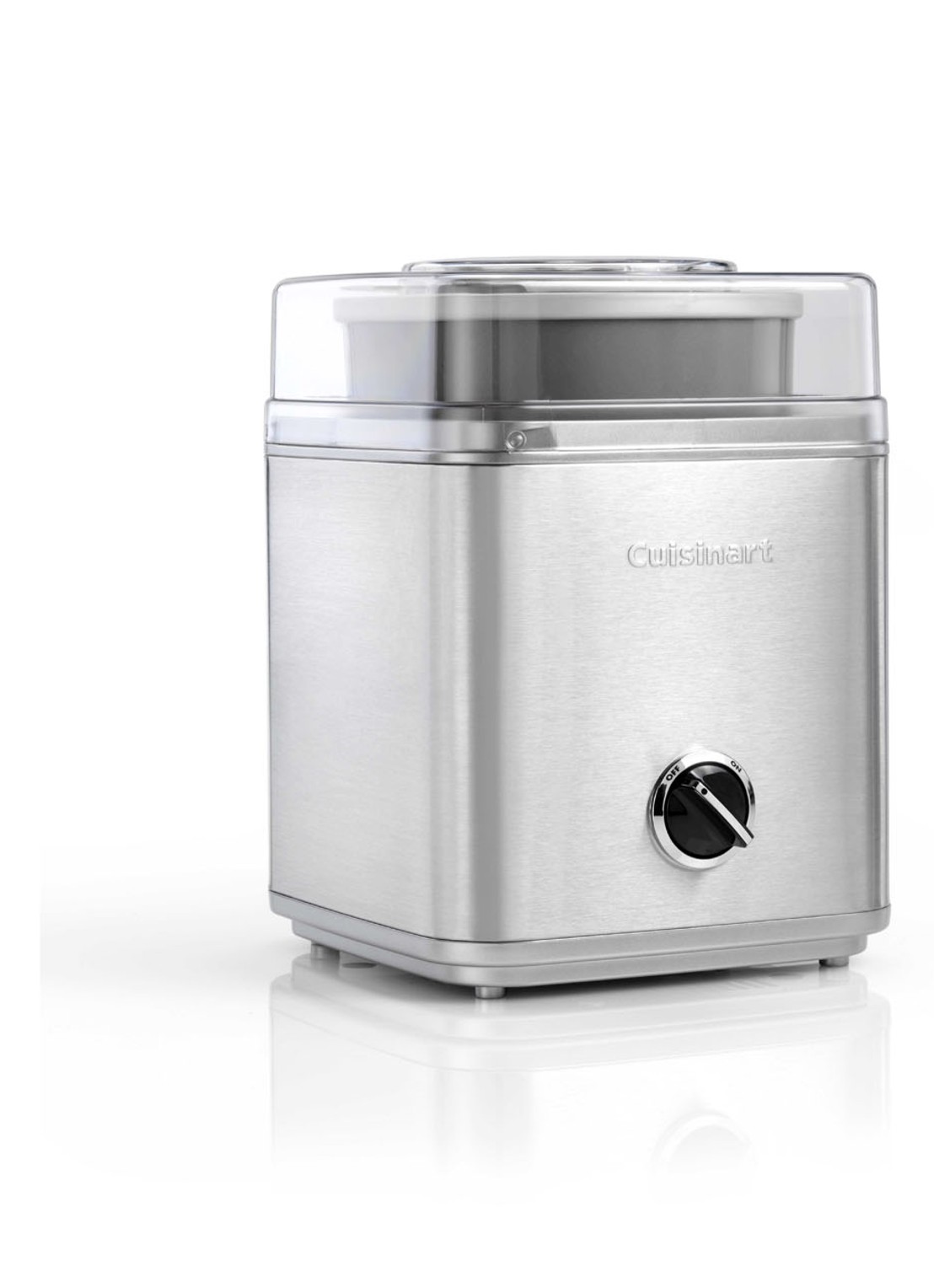 Cuisinart De Luxe IJsmachine 2 liter - voorkant zilver