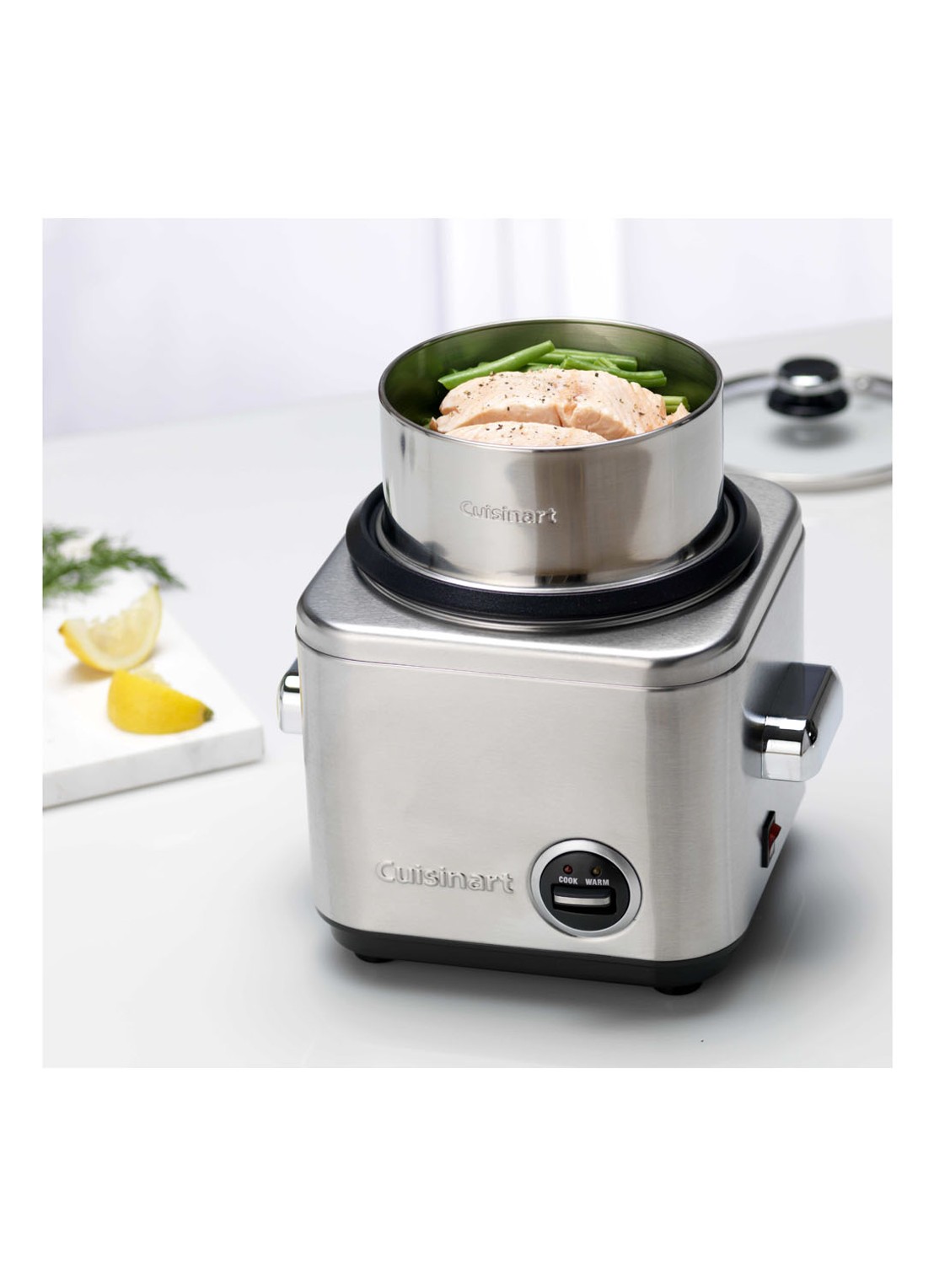 Cuisinart Rijst- en granenkoker 0,8 liter CRC400E - voorkant 2 zilver
