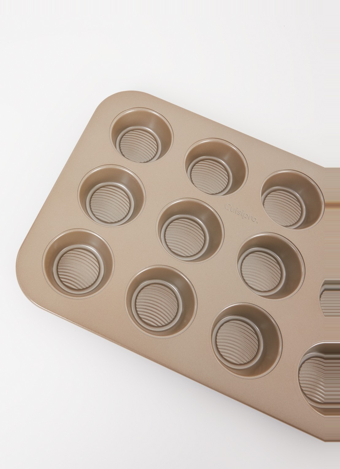Cuisipro Bakvorm voor muffins 12-vaks - voorkant 2 goud