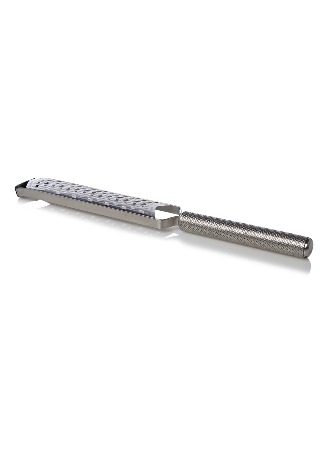 Cuisipro Smalle grove V-rasp 33 cm - voorkant zilver