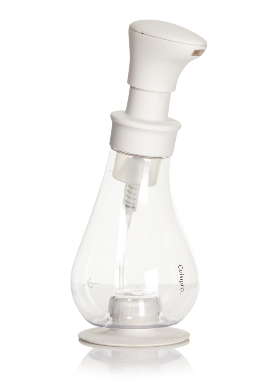 Cuisipro Zeepdispenser met schuimpomp 390 ml - voorkant gebroken wit