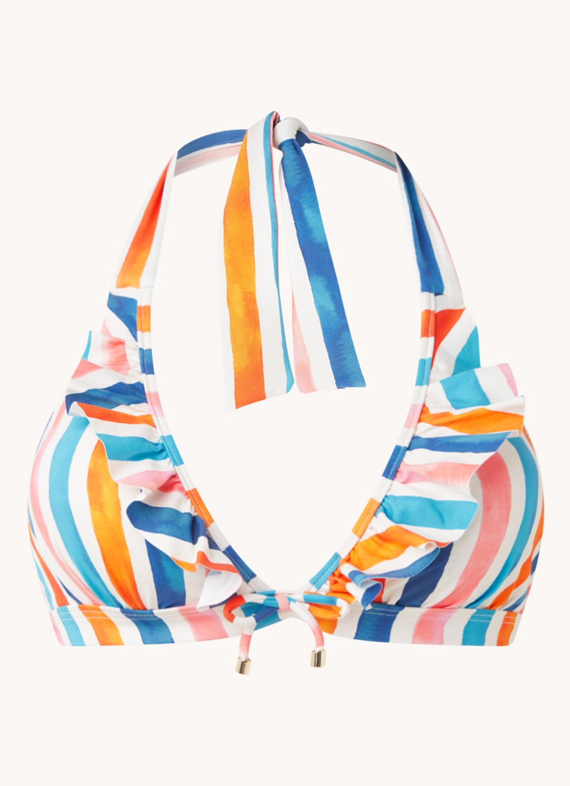 Cyell Felicidade voorgevormde triangel bikinitop - voorkant wit