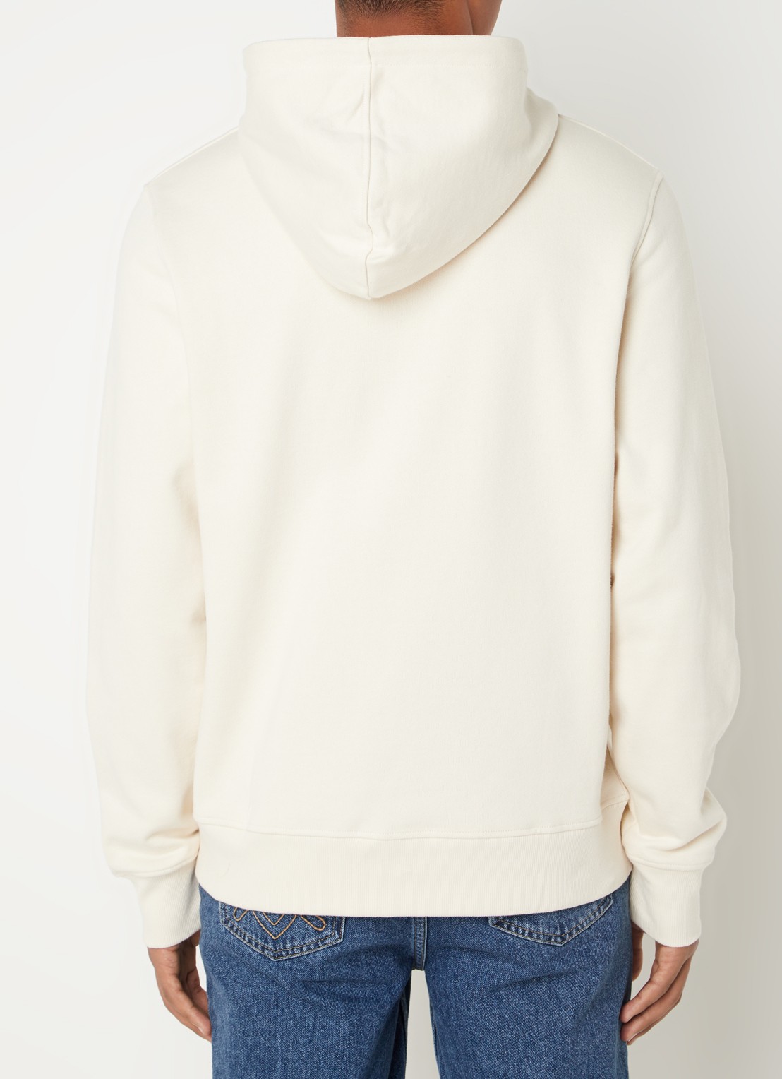 Daily Paper Alias hoodie met logoborduring - achterkant 4 ivoor