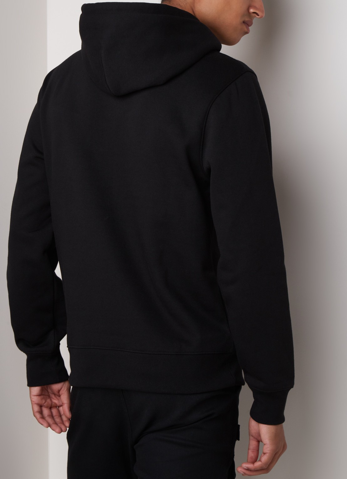 Daily Paper Alias hoodie met logoborduring - achterkant 4 zwart