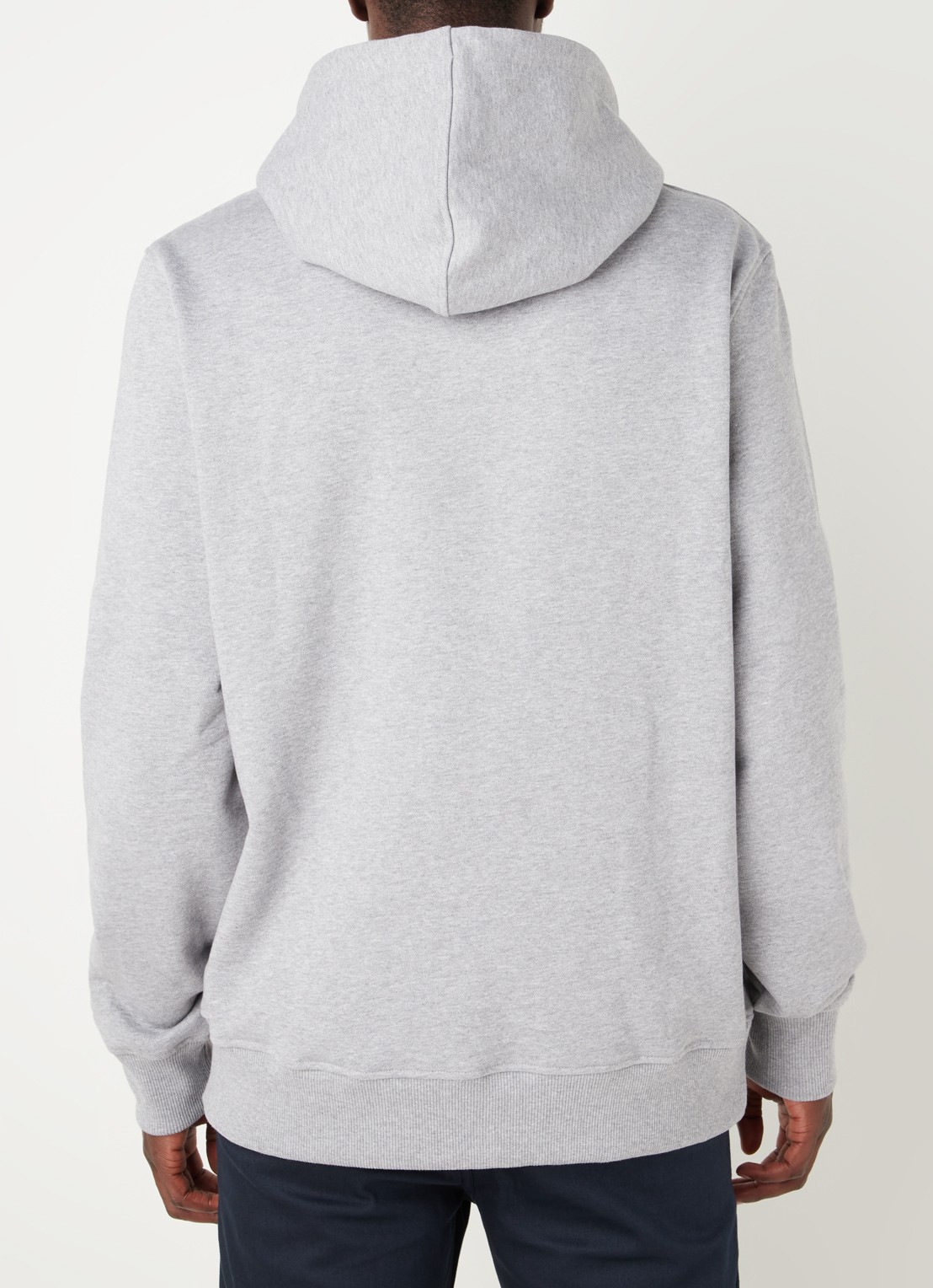 Daily Paper Alias hoodie met logoborduring - achterkant 5 grijs